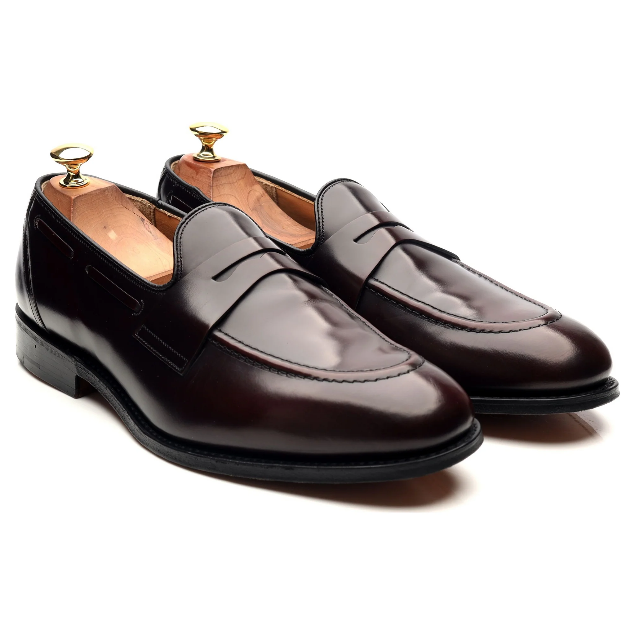 'Widnes' Burgundy Leather Loafers UK 9.5 G - Image 7