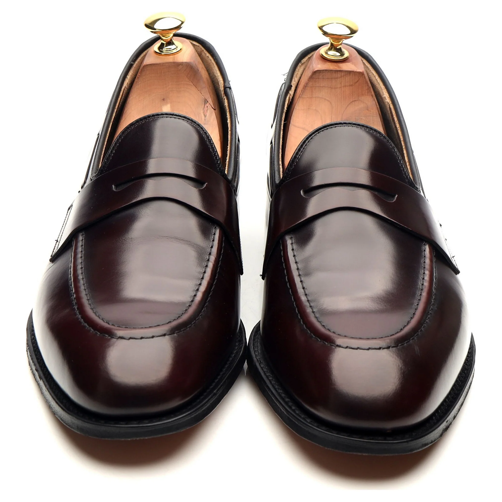 'Widnes' Burgundy Leather Loafers UK 9.5 G - Image 9