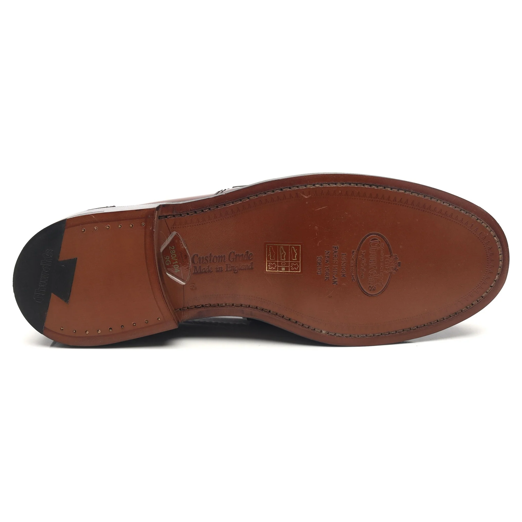 'Willenhall' Brown Leather Loafers UK 9 G - Image 11