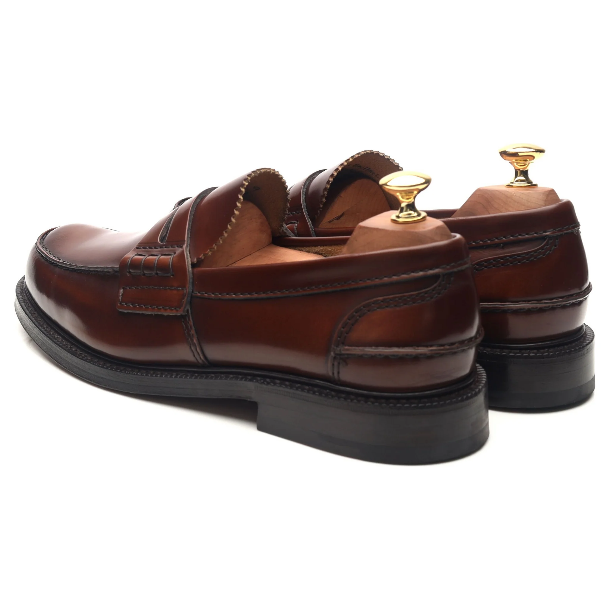'Willenhall' Brown Leather Loafers UK 9 G - Image 3