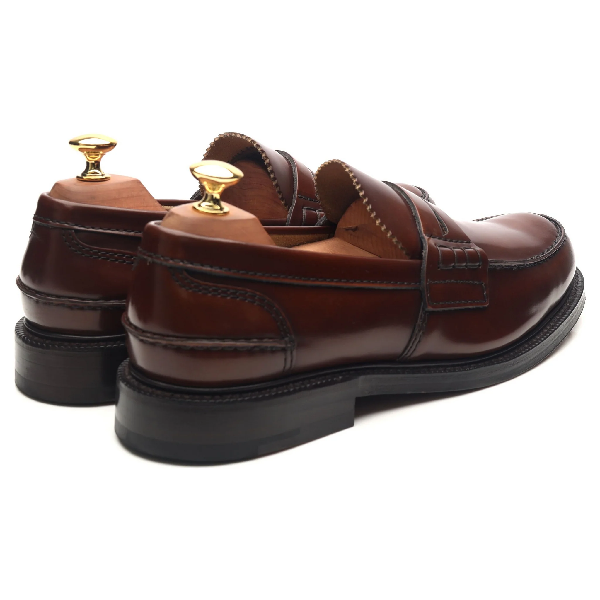 'Willenhall' Brown Leather Loafers UK 9 G - Image 5