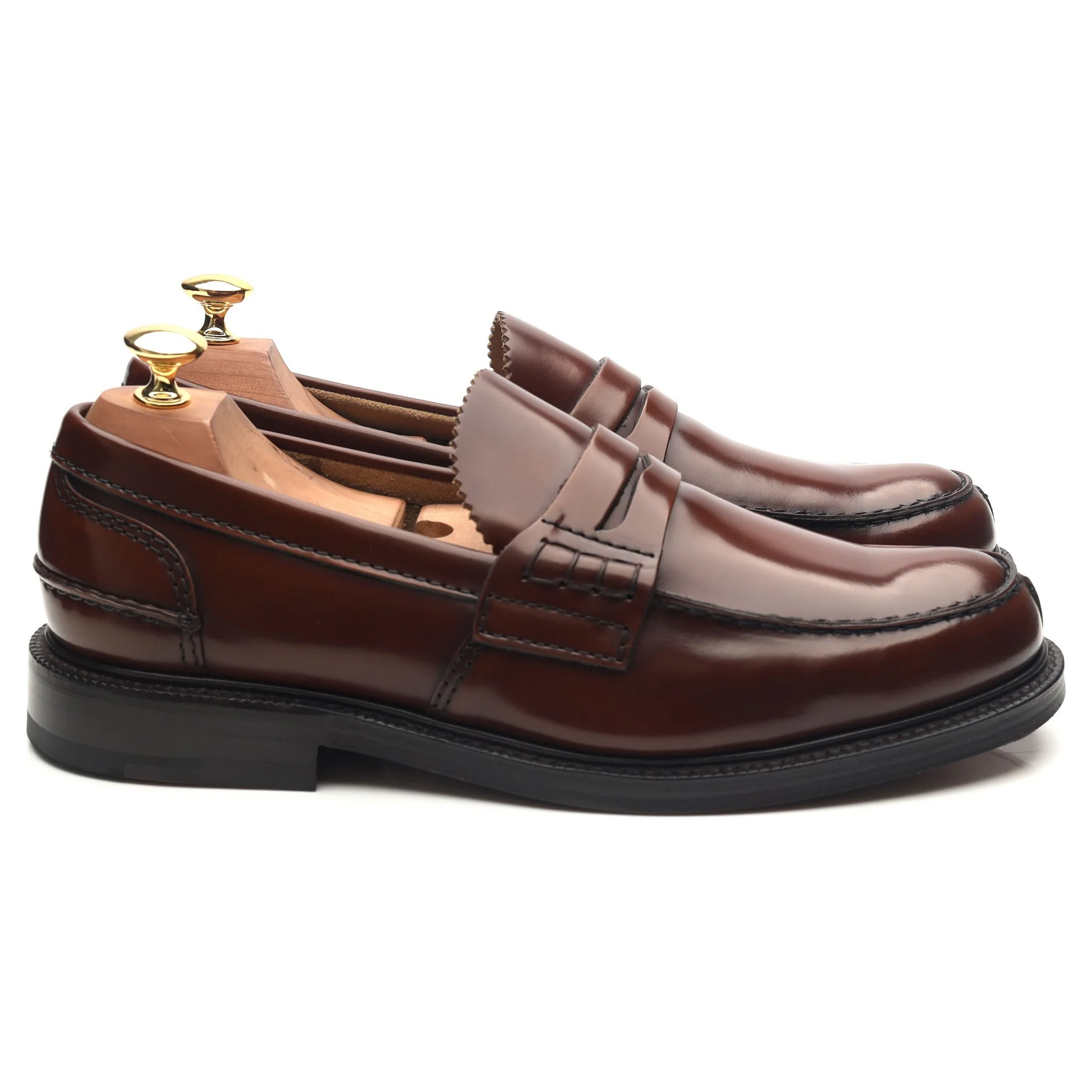 'Willenhall' Brown Leather Loafers UK 9 G - Image 6