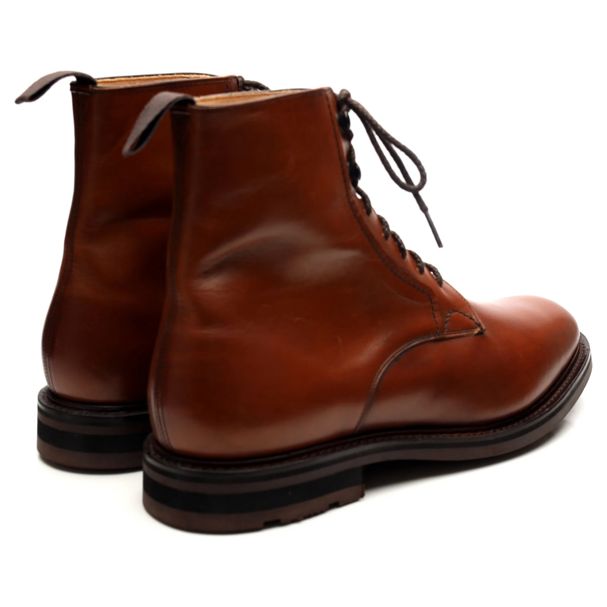 'Wootton' Tan Brown Leather Boots UK 9.5 F - Image 5