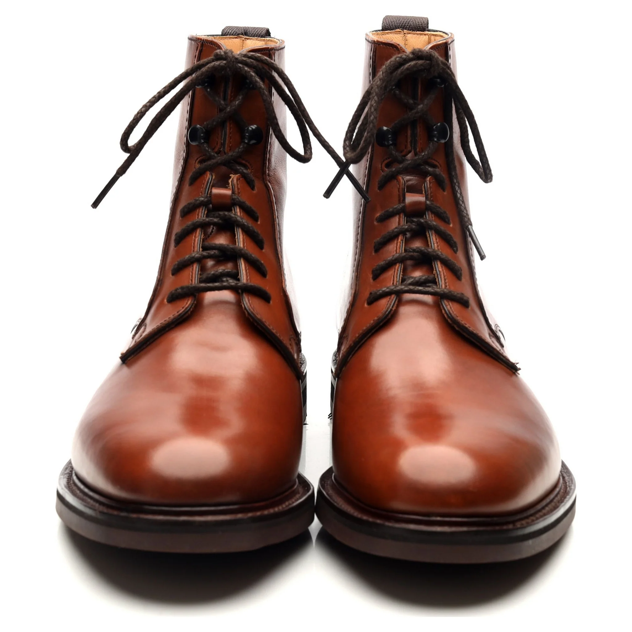 'Wootton' Tan Brown Leather Boots UK 9.5 F - Image 8