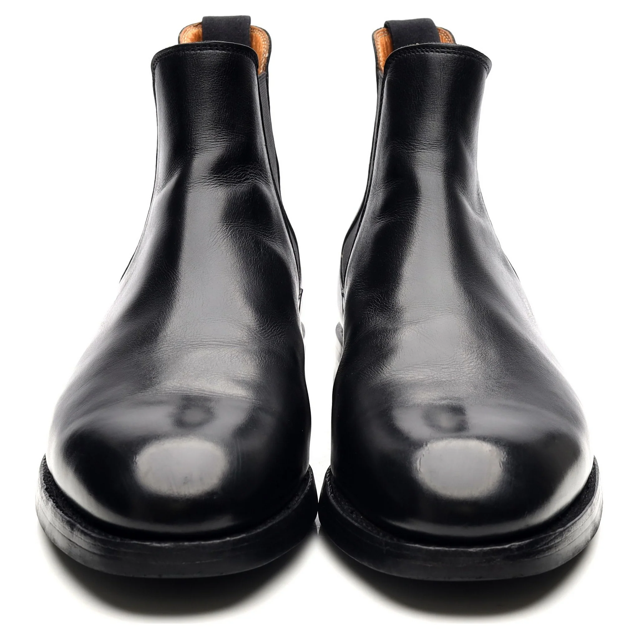 'Chelsea 5' Black Leather Chelsea Boots UK 10 E - Image 7