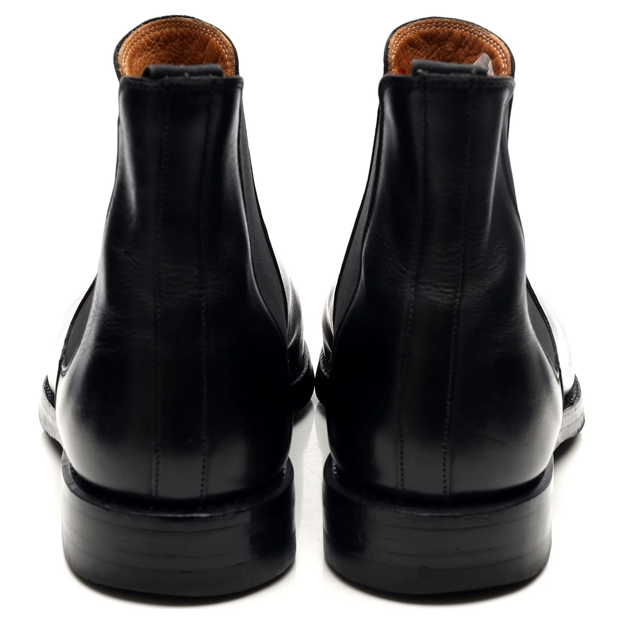 'Chelsea 5' Black Leather Chelsea Boots UK 10 E - Image 9