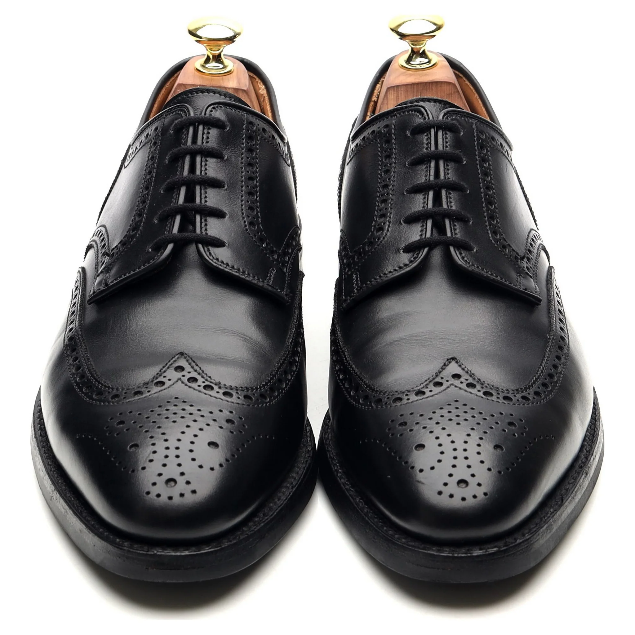 'Swansea' Black Leather Derby Brogues UK 7.5 E - Image 9