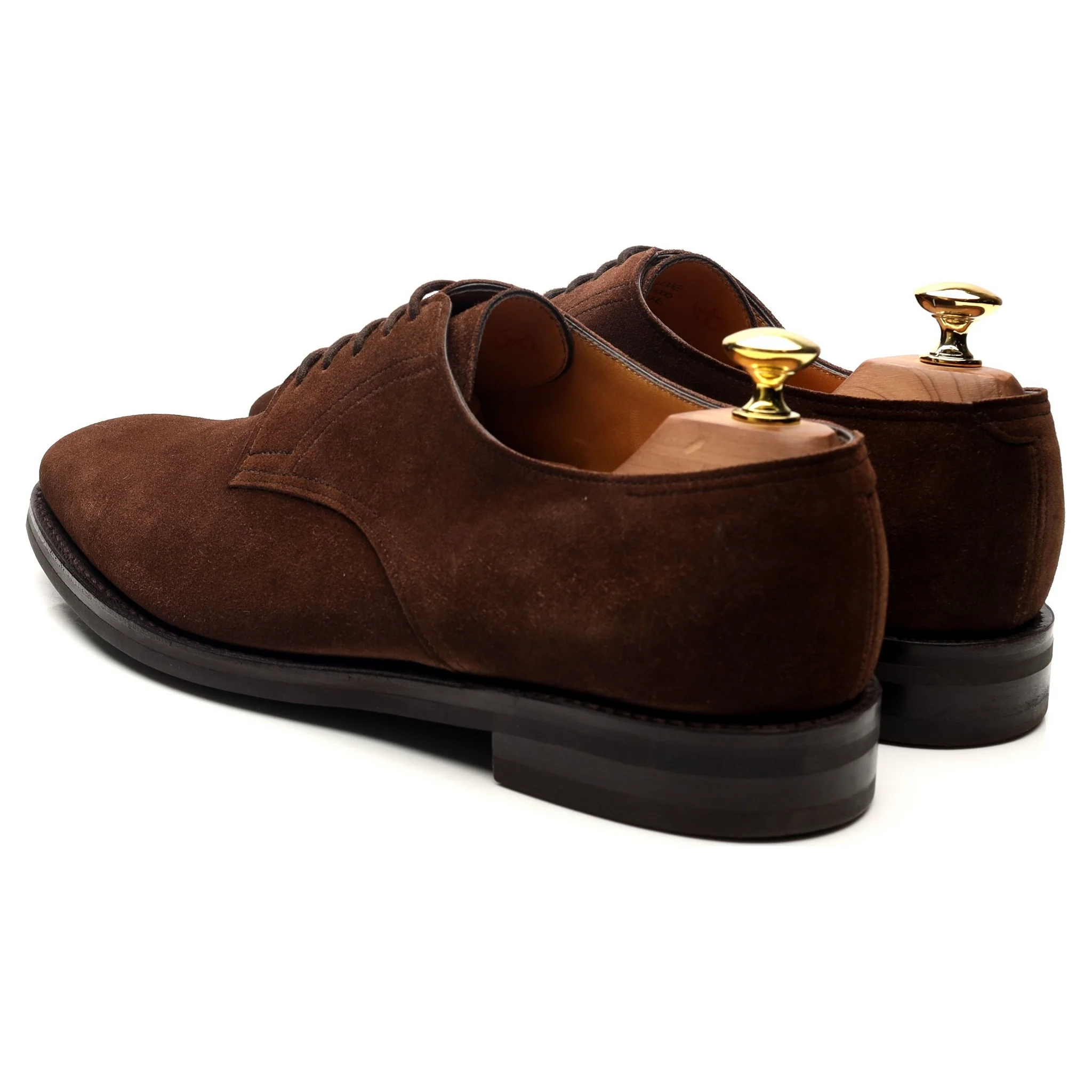'Cleve' Dark Brown Suede Derby UK 8.5 E - Image 3