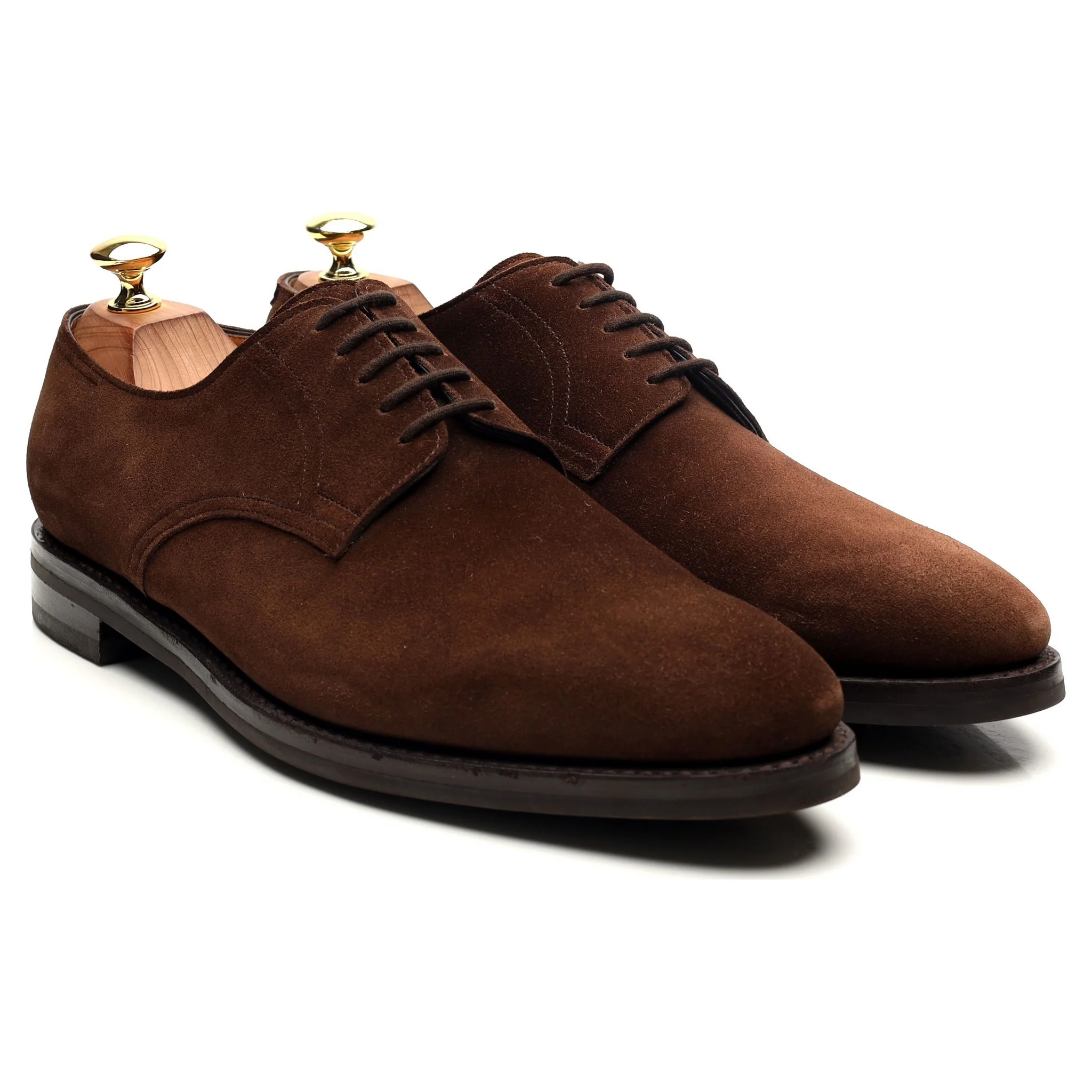 'Cleve' Dark Brown Suede Derby UK 8.5 E - Image 7