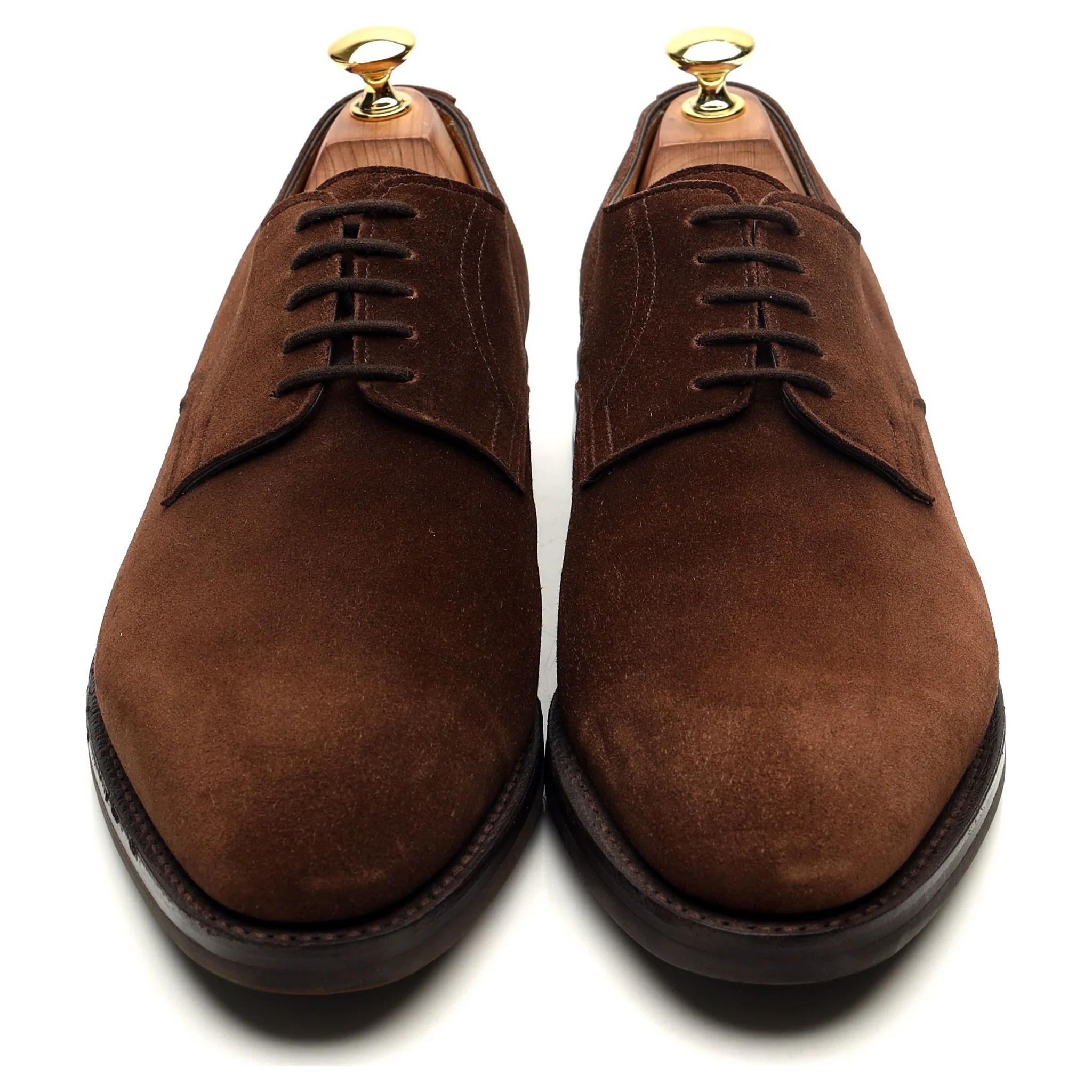 'Cleve' Dark Brown Suede Derby UK 8.5 E - Image 9
