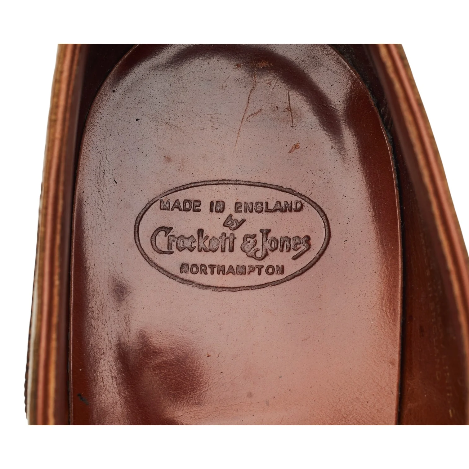 'Clifford' Tan Brown Leather Oxford Brogues UK 9 E - Image 6