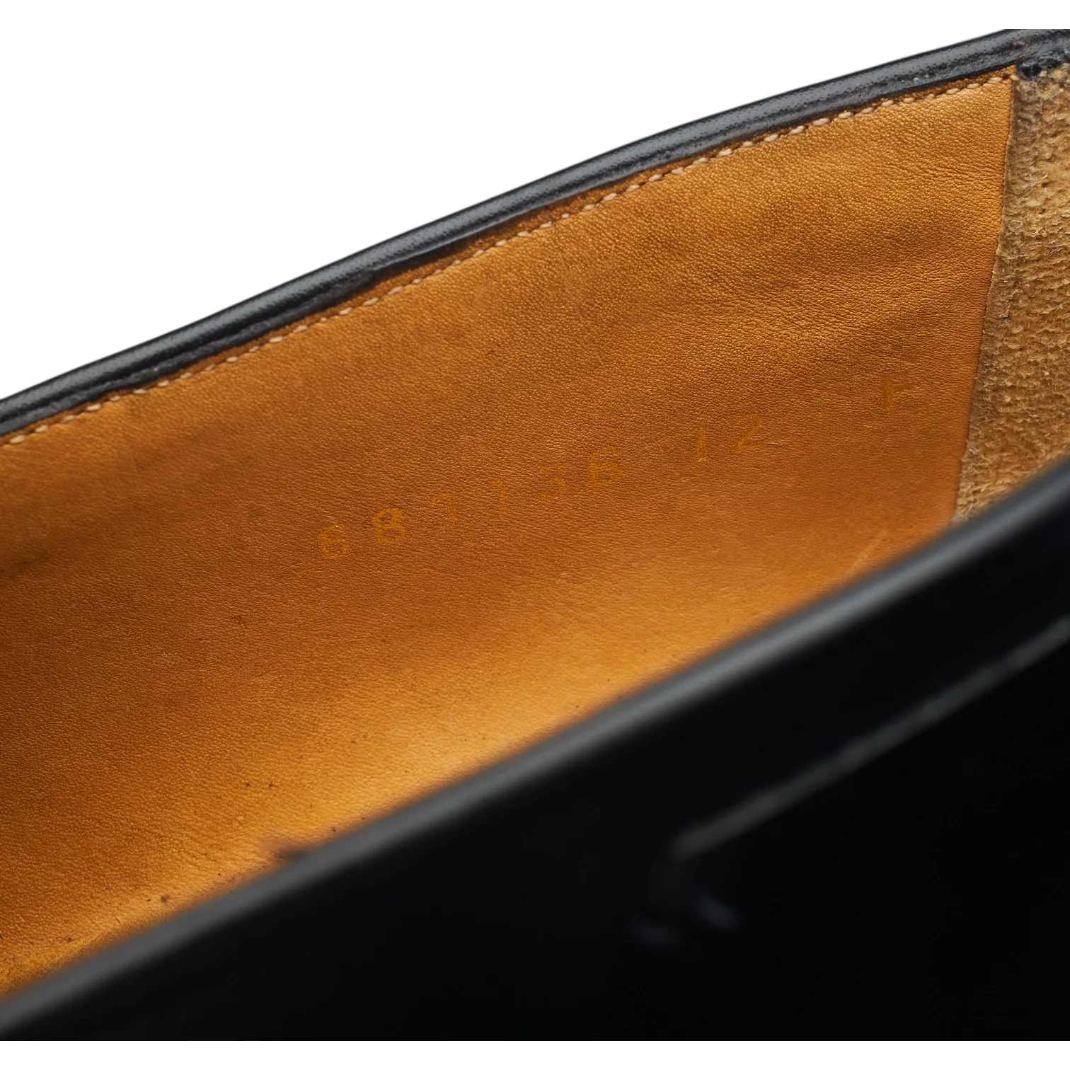 'Clive' Black Leather Tassel Loafers UK 12 F - Image 7