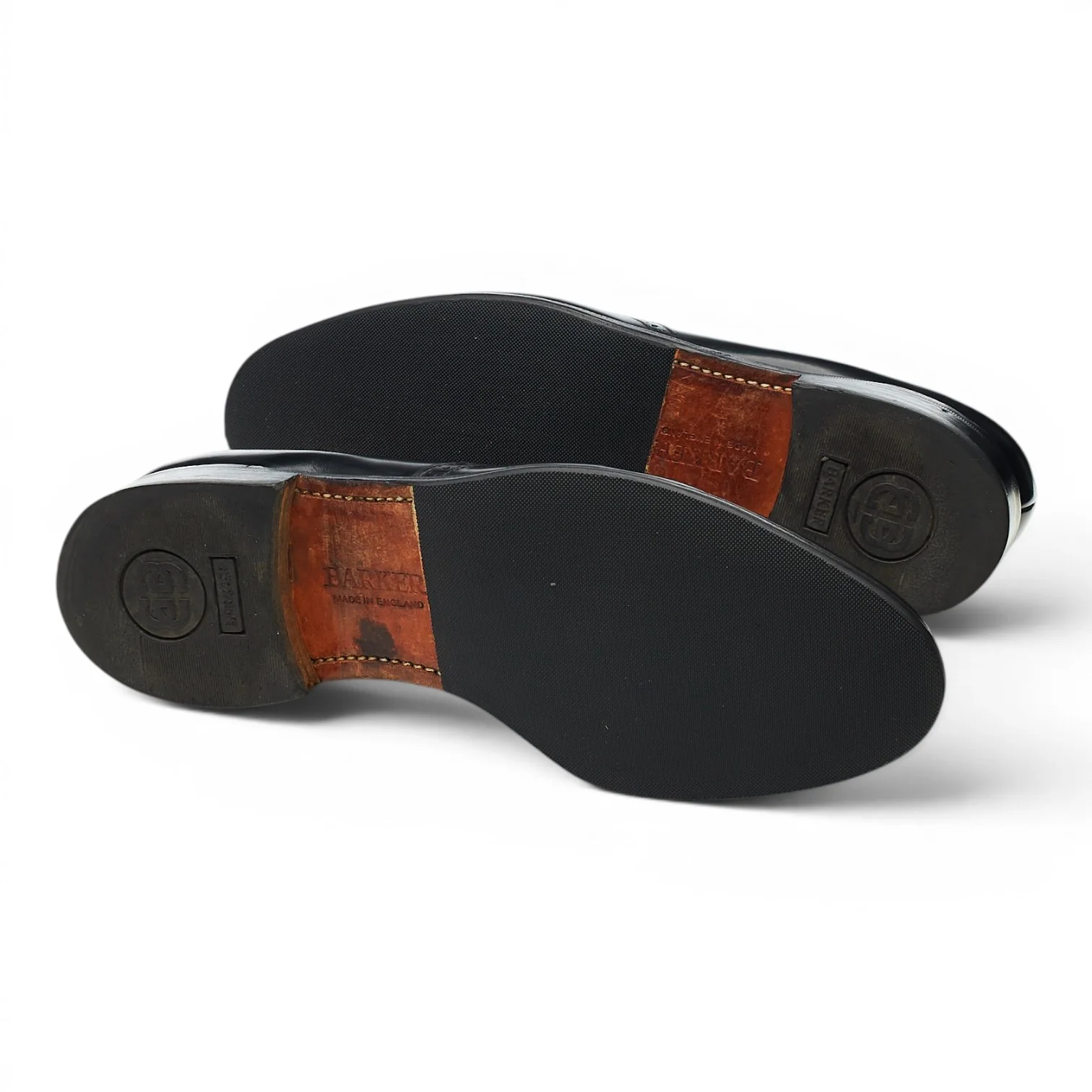 'Clive' Black Leather Tassel Loafers UK 9.5 F - Image 5
