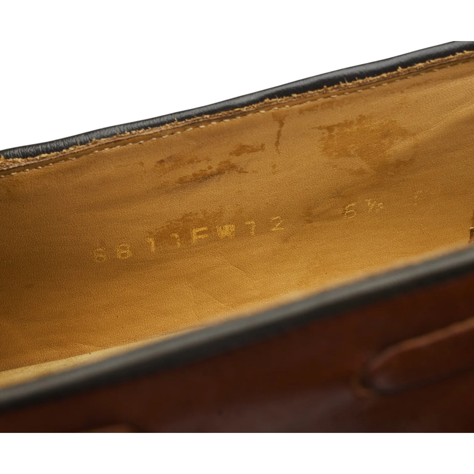 'Clive' Tan Brown Leather Tassel Loafers UK 6.5 F - Image 7