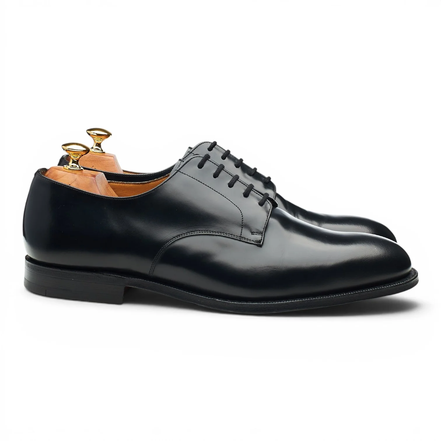 'Clyde' Black Leather Derby UK 10.5 G