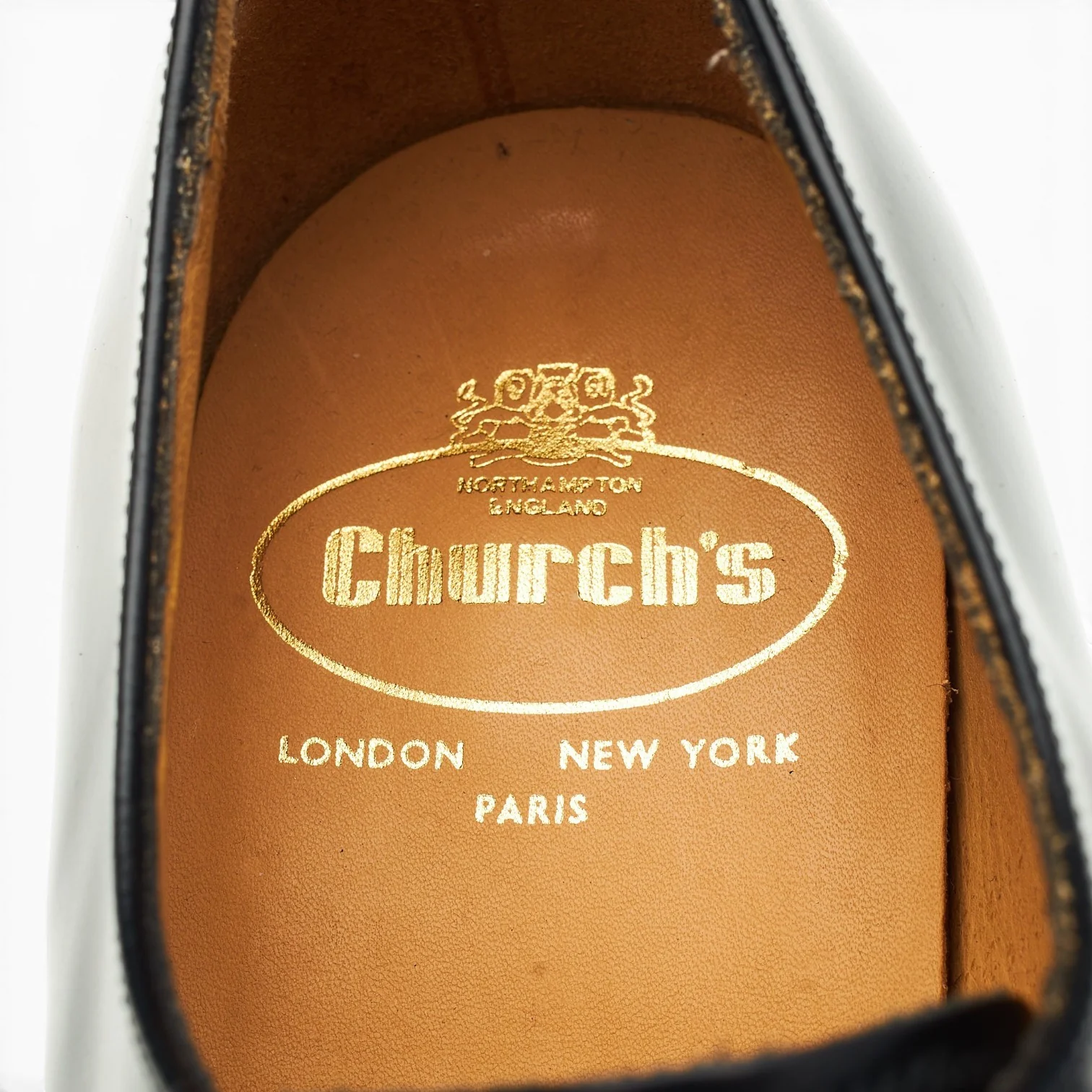'Clyde' Black Leather Derby UK 10.5 G - Image 6