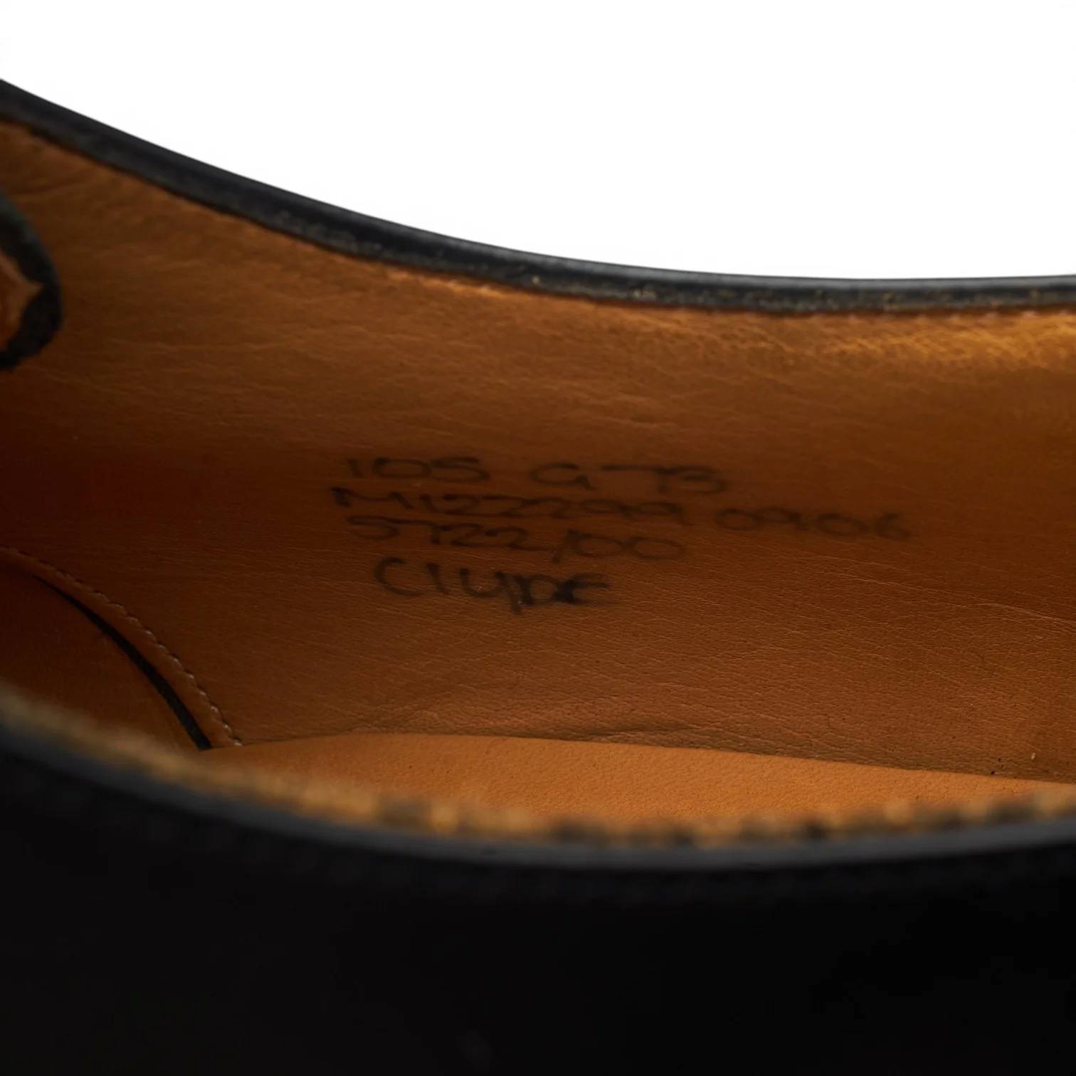 'Clyde' Black Leather Derby UK 10.5 G - Image 7
