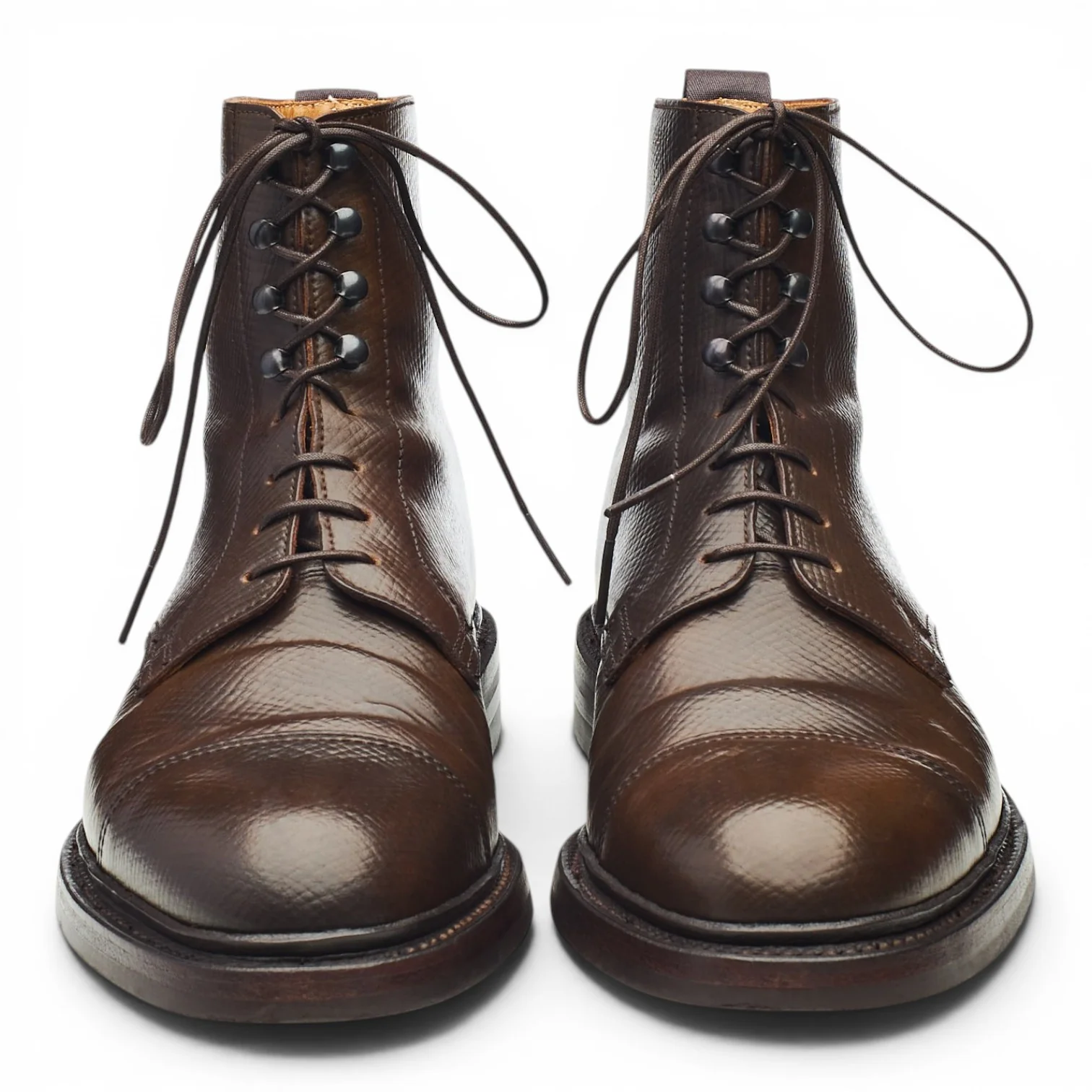 'Coniston 2' Dark Brown Grain Cordovan Leather Boots UK 7.5 E - Image 2