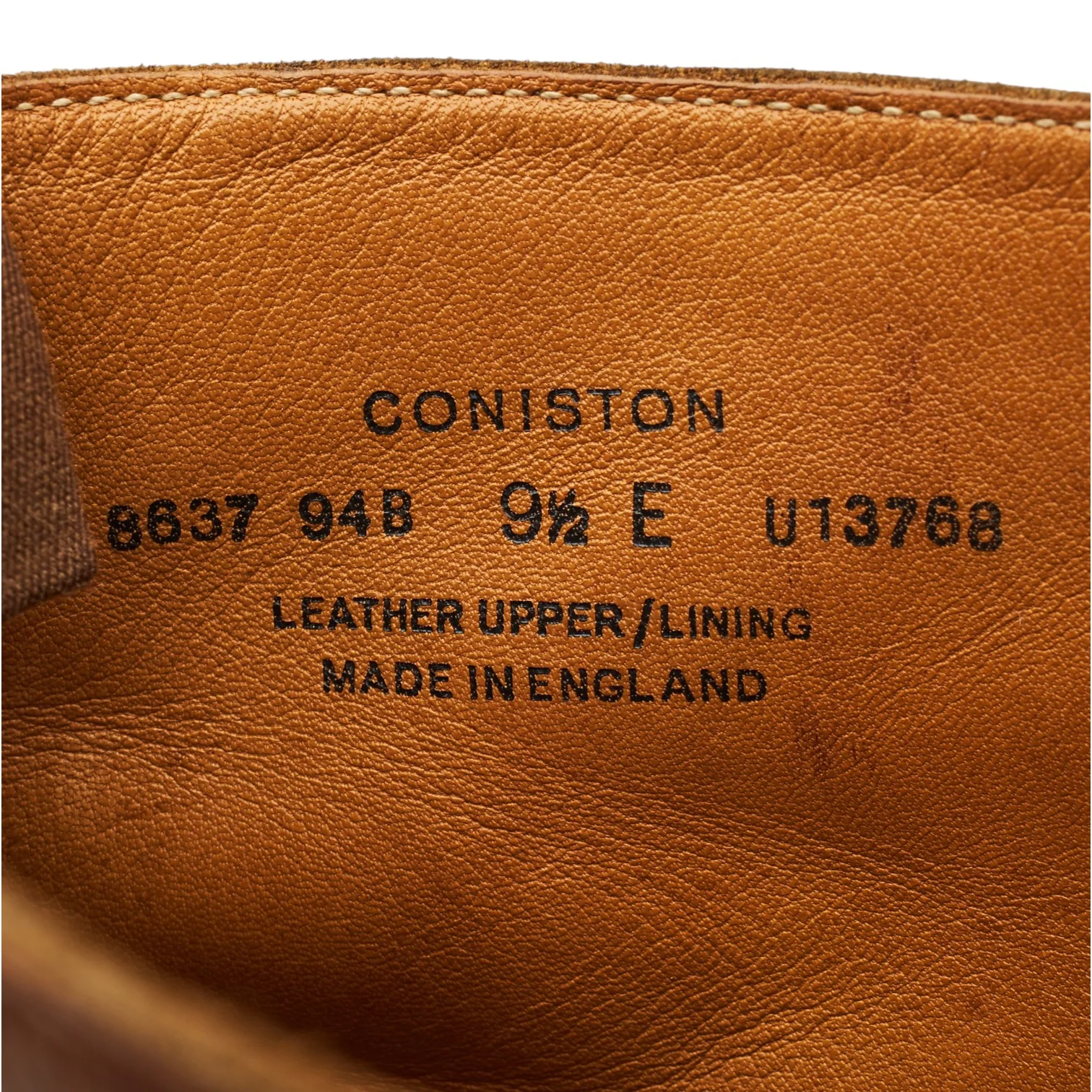 'Coniston' Tan Brown Grain Leather Boots UK 9.5 E - Image 7