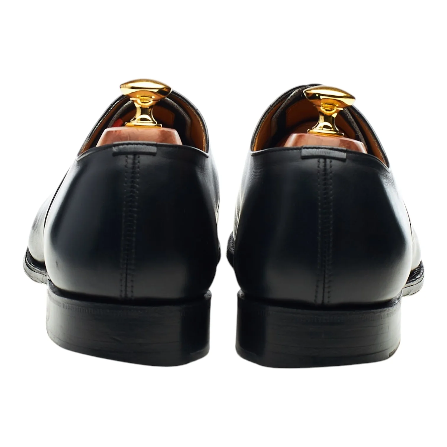 'Consul' Black Leather Oxford UK 10 F - Image 4