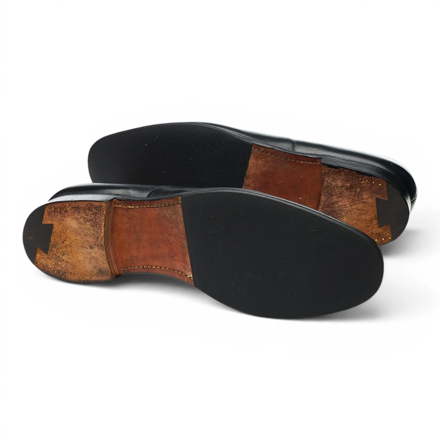 'Consul' Black Leather Oxford UK 10 F - Image 5