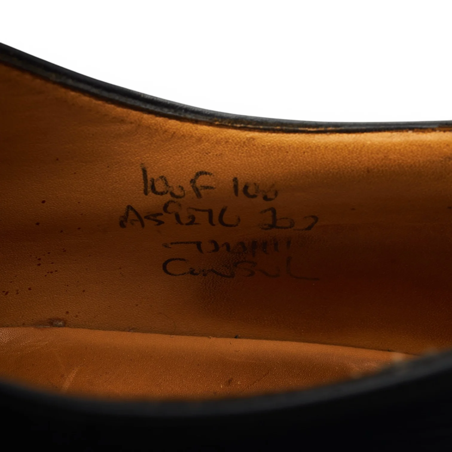 'Consul' Black Leather Oxford UK 10 F - Image 7