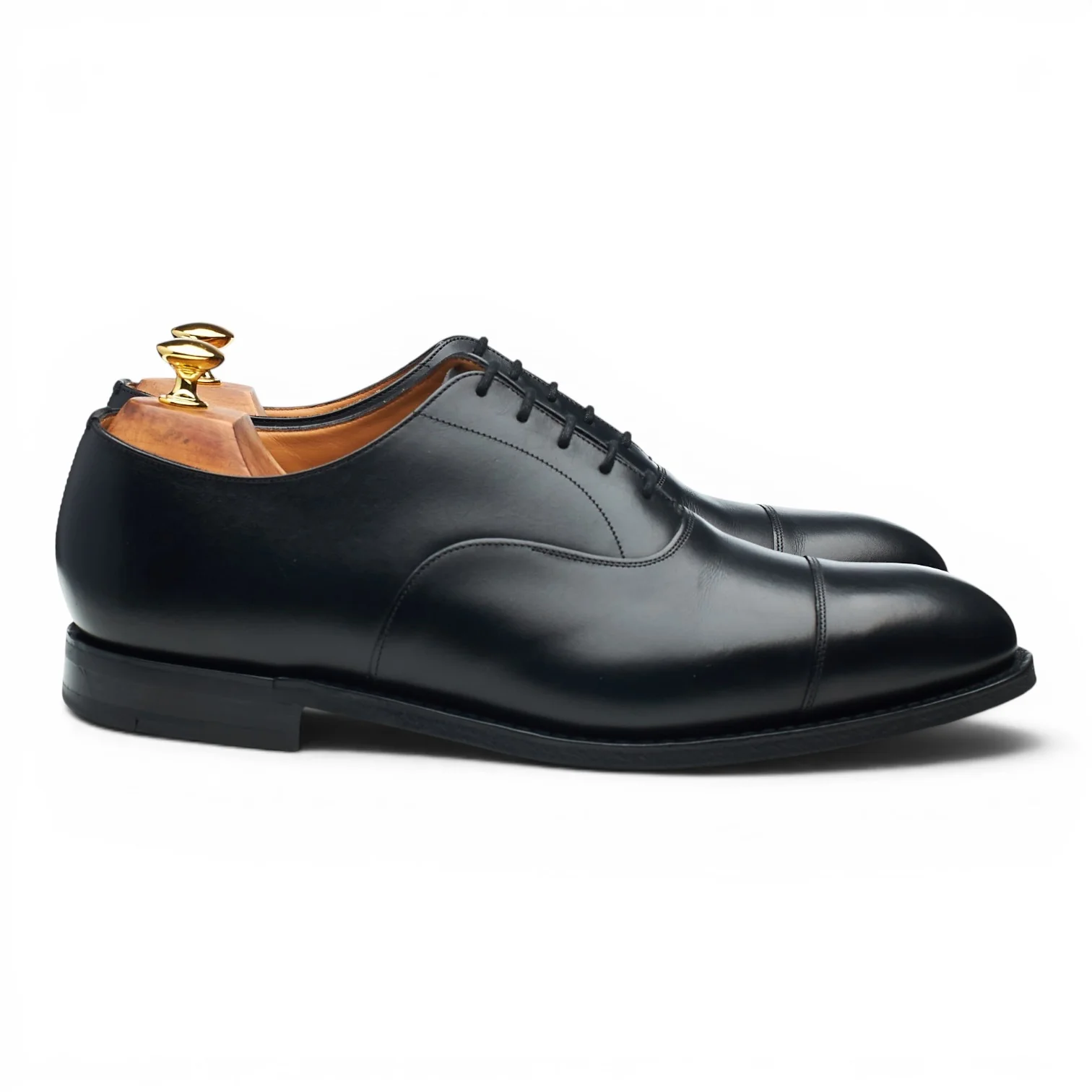 'Consul' Black Leather Oxford UK 10 G