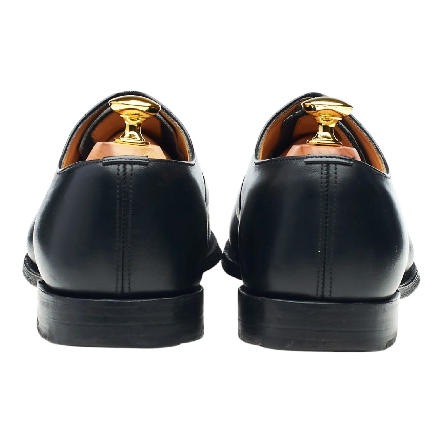 'Consul' Black Leather Oxford UK 7 G - Image 4