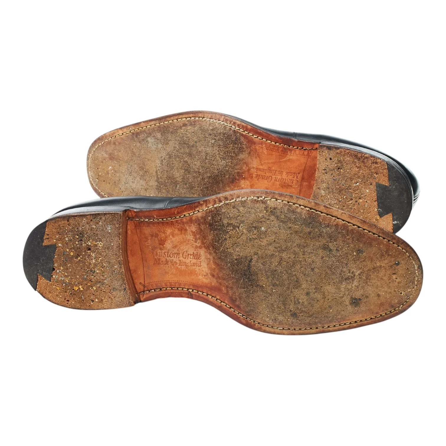 'Consul' Black Leather Oxford UK 7 G - Image 5