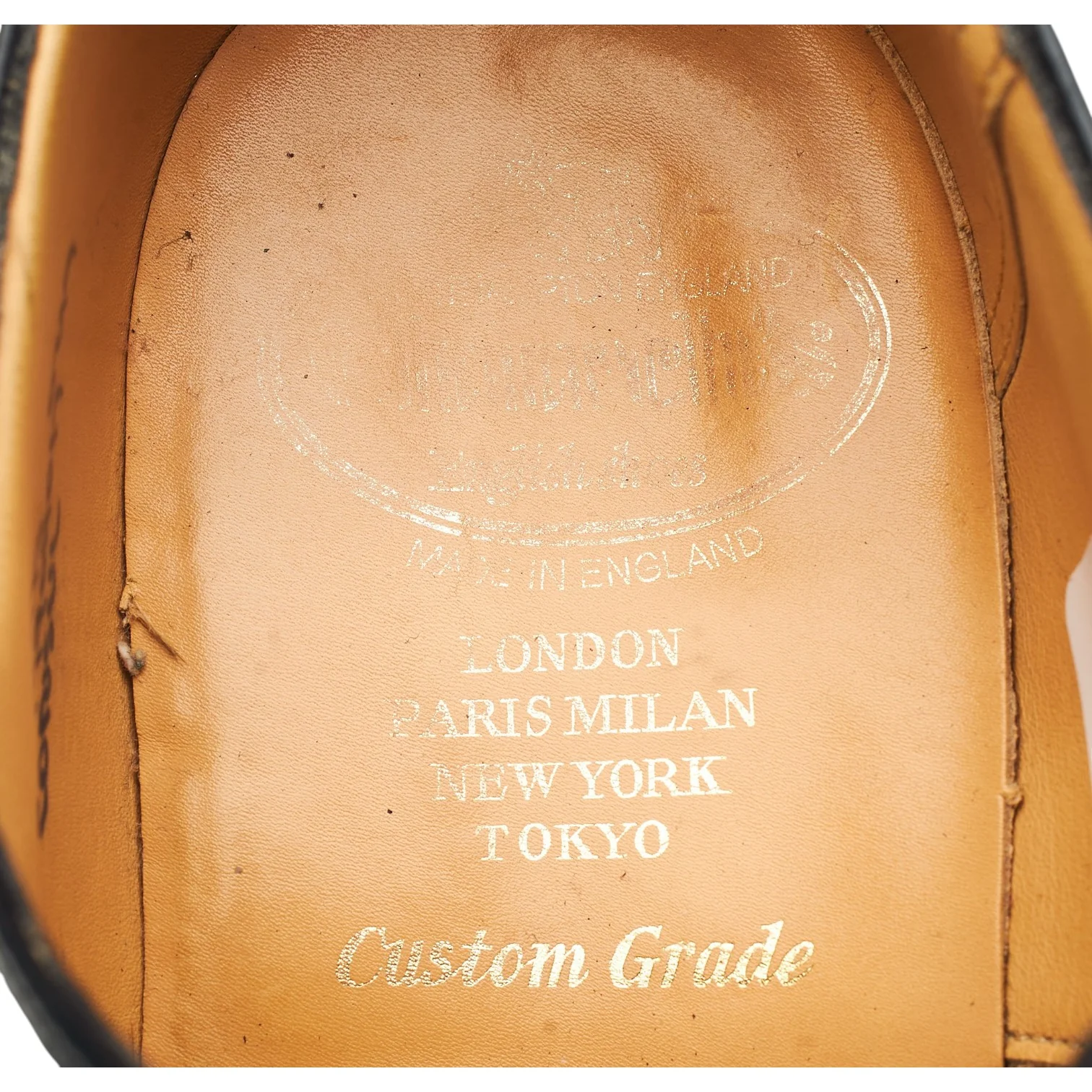 'Consul' Black Leather Oxford UK 7 G - Image 6
