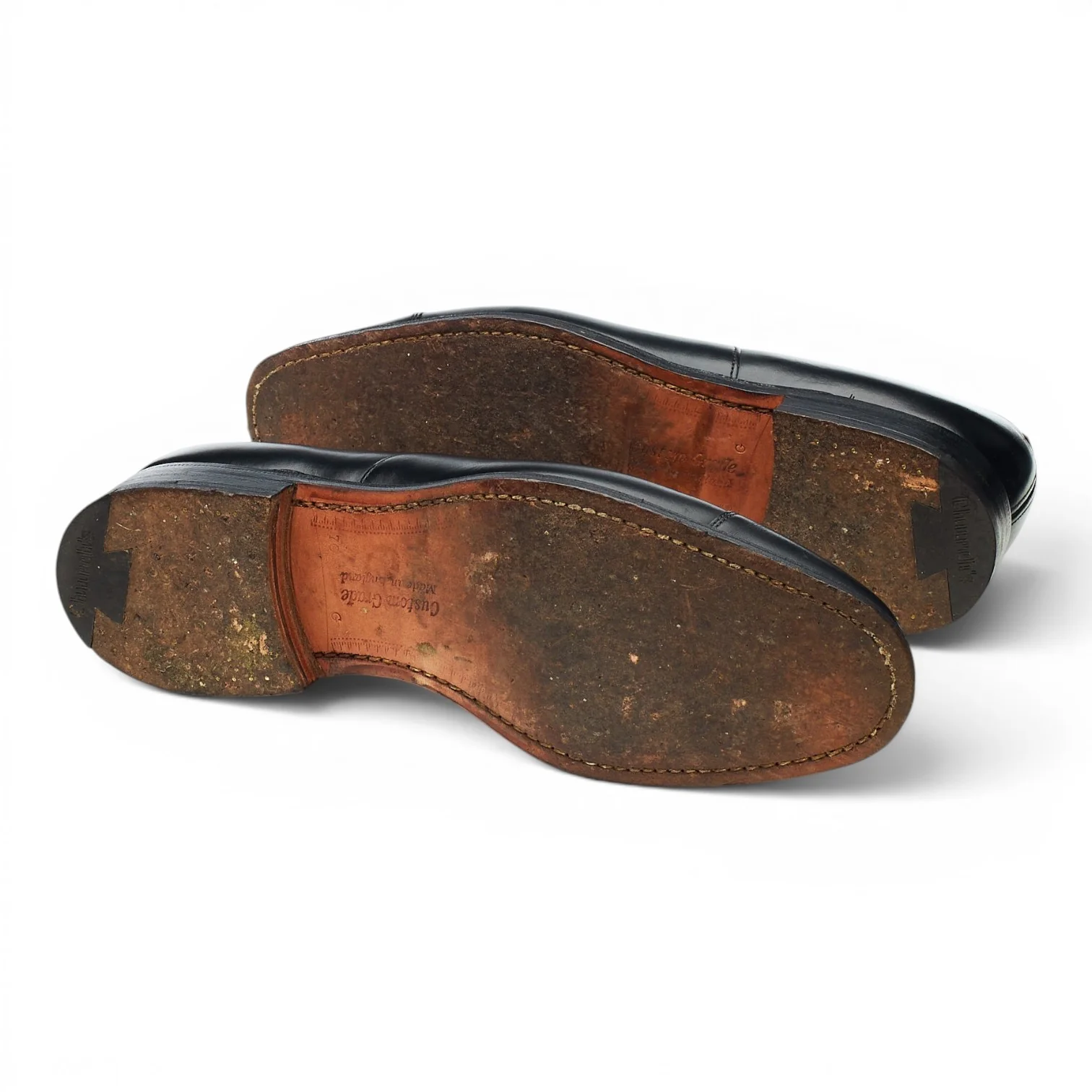 'Consul' Black Leather Oxford UK 7 G - Image 5