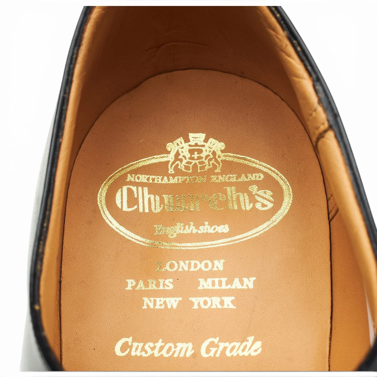 'Consul' Black Leather Oxford UK 7 G - Image 6