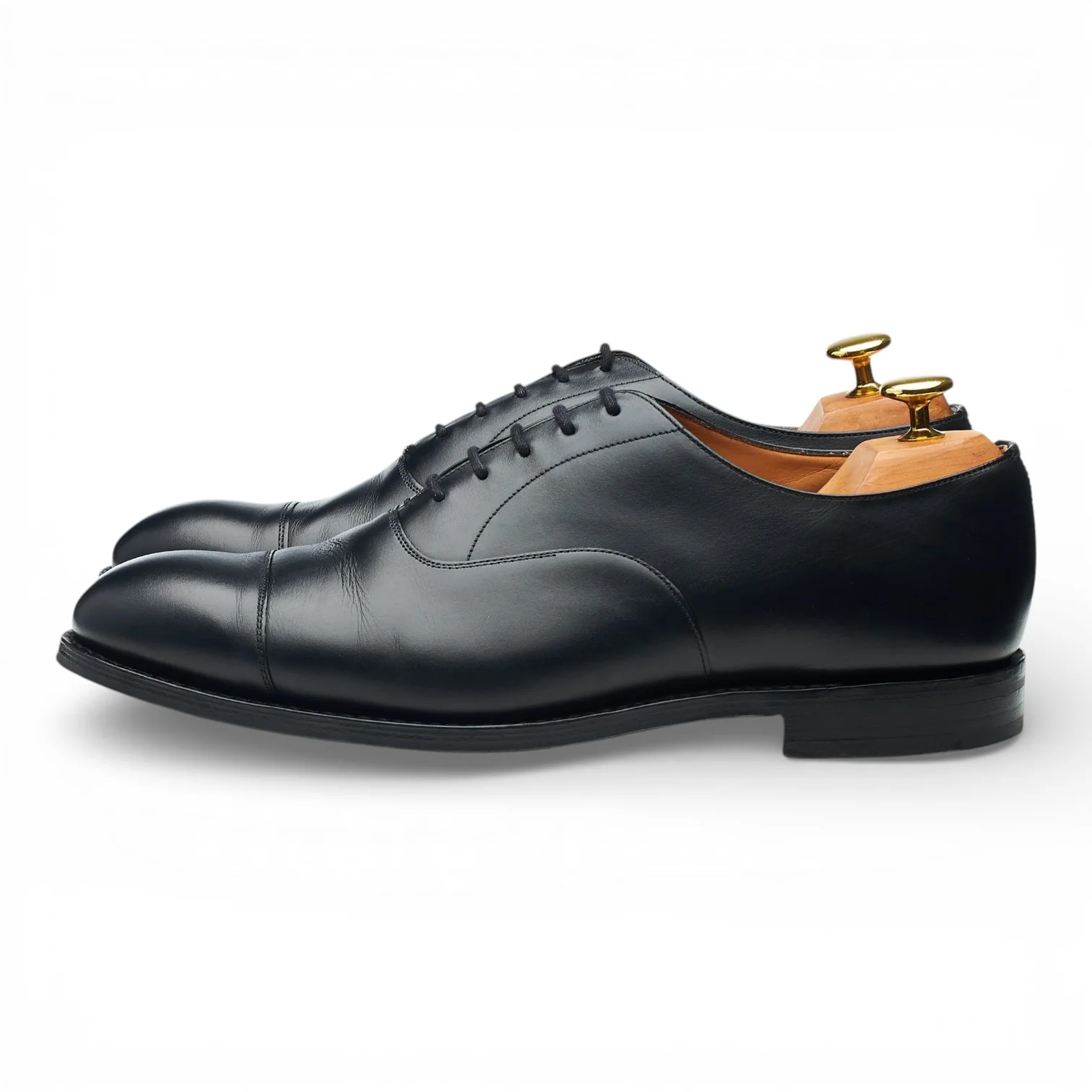 'Consul' Black Leather Oxford UK 8 G - Image 3