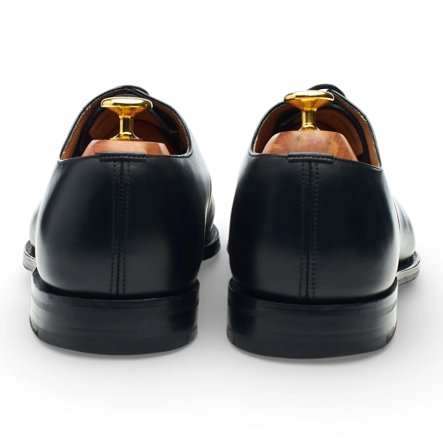 'Consul' Black Leather Oxford UK 8 G - Image 4