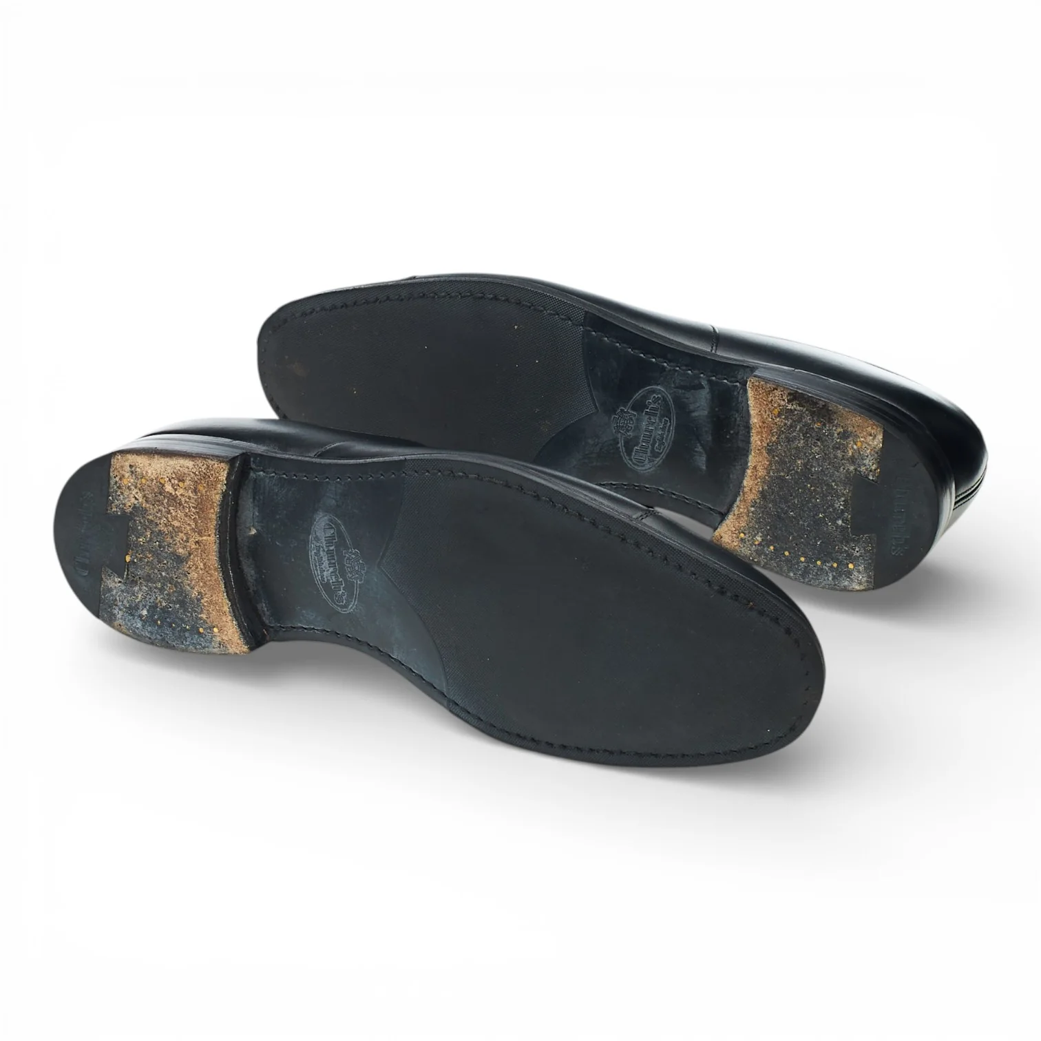 'Consul' Black Leather Oxford UK 8 G - Image 5