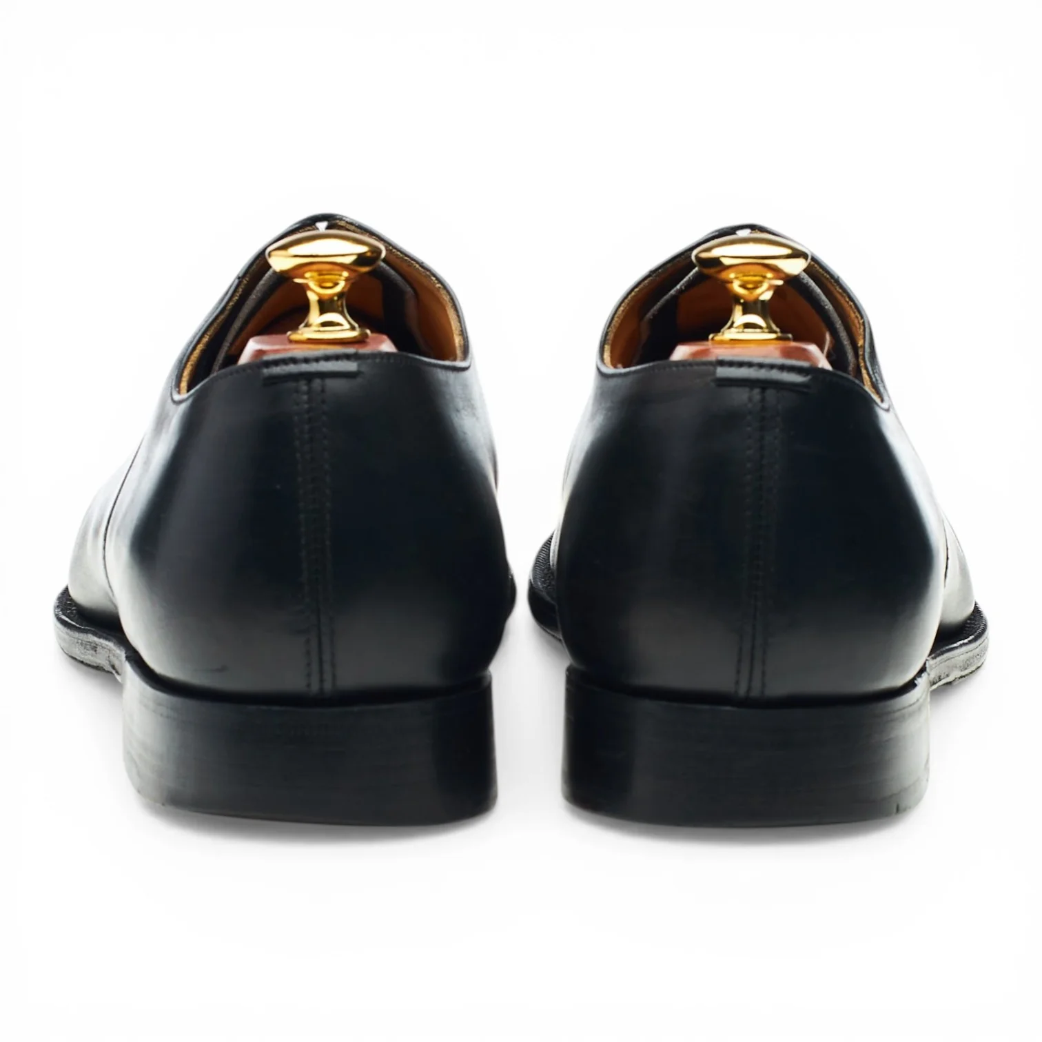 'Consul' Black Leather Oxford UK 9 H - Image 4