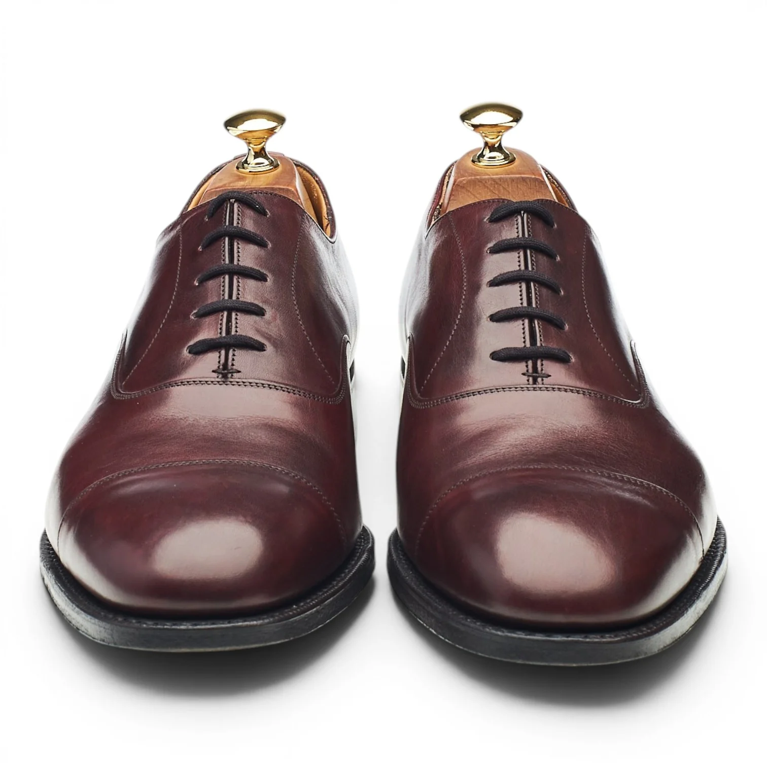 'Consul' Burgundy Leather Oxford UK 10 F - Image 2