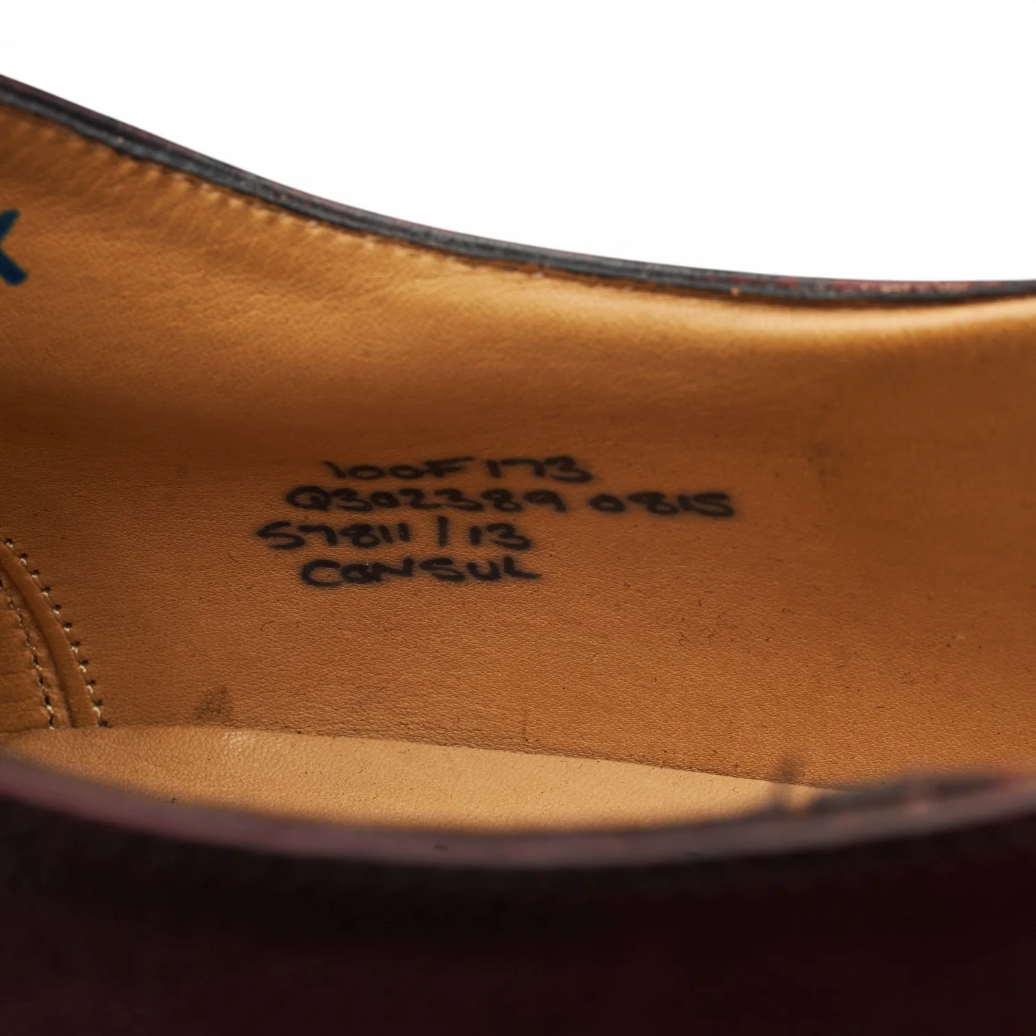 'Consul' Burgundy Leather Oxford UK 10 F - Image 8