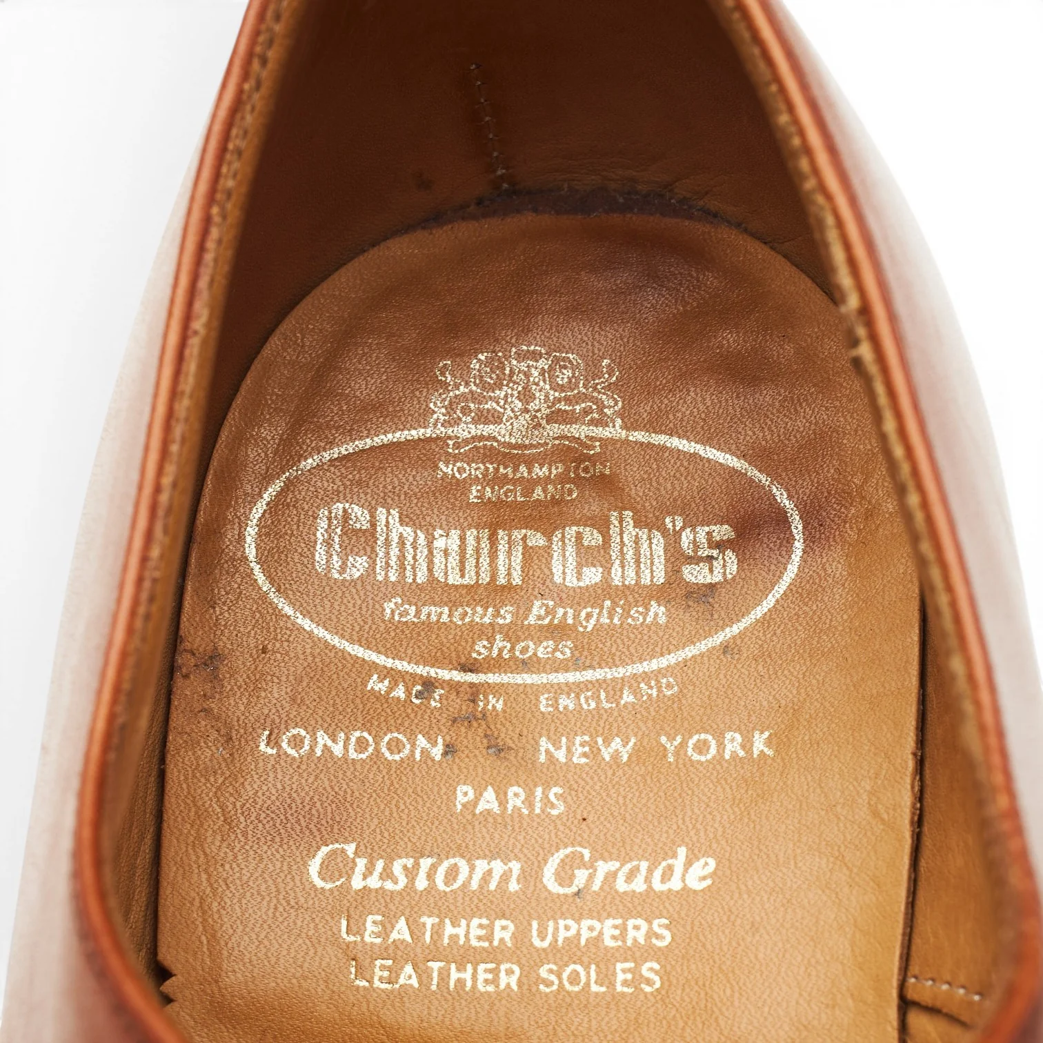 'Consul' Tan Brown Leather Oxford UK 7.5 F - Image 6