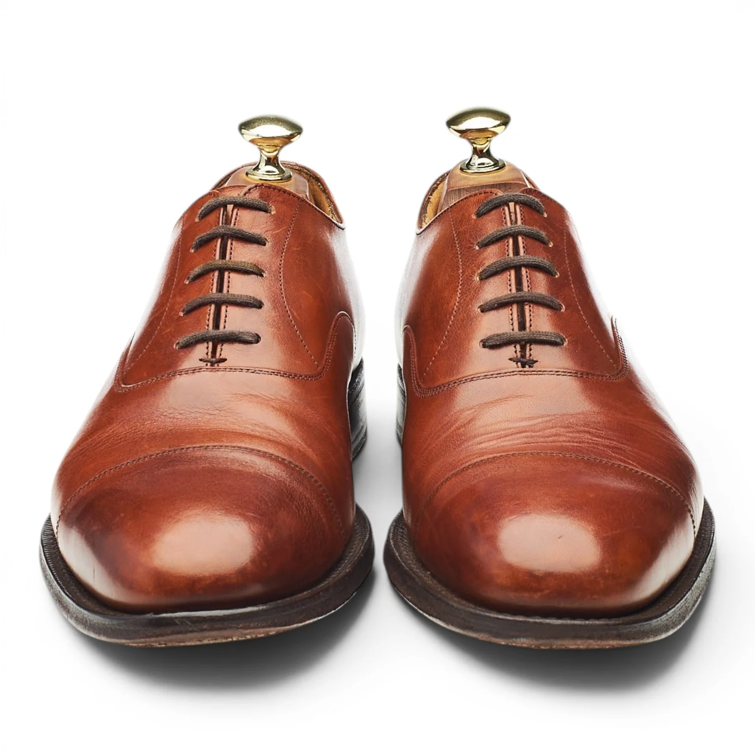 'Consul' Tan Brown Leather Oxford UK 7 F - Image 2