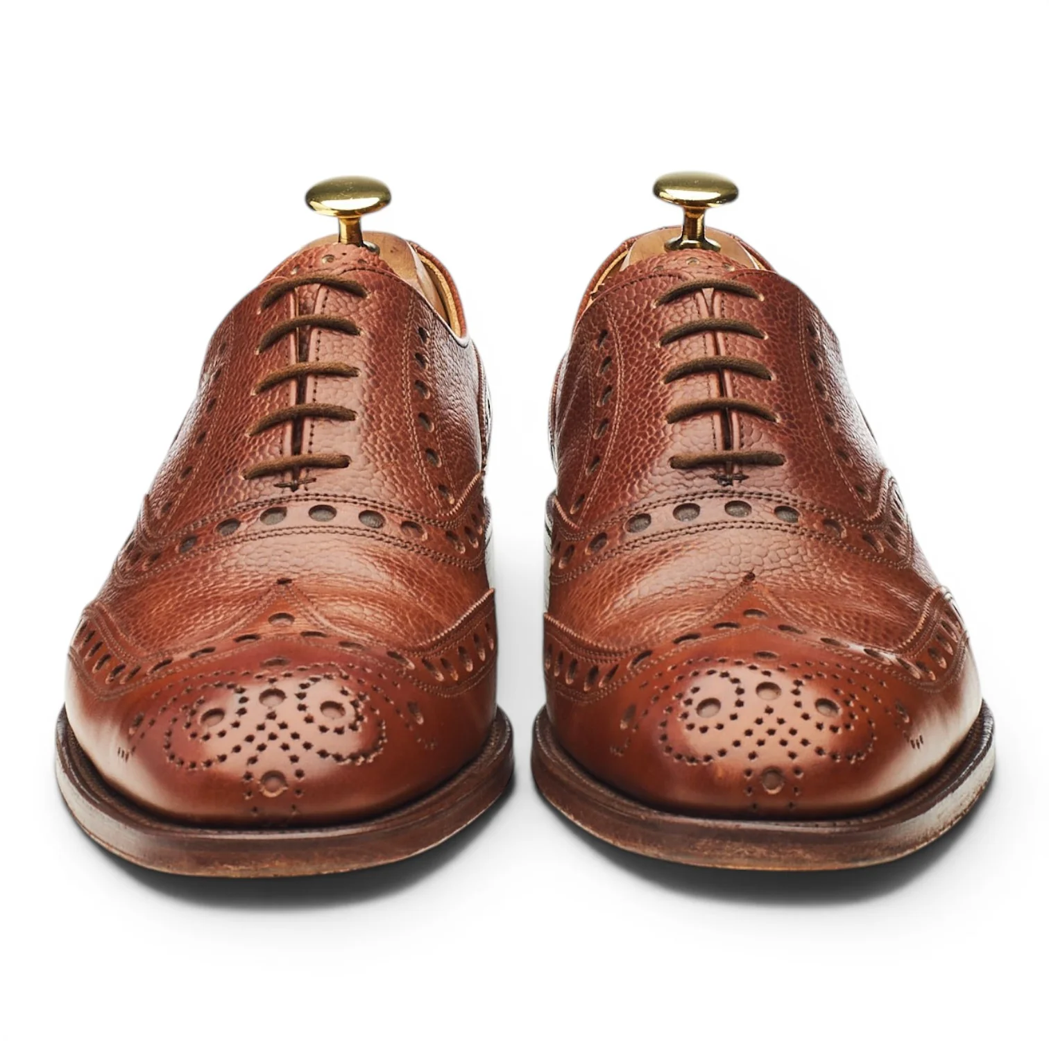 'Cornell' Tan Brown Leather Oxford Brogues UK 8.5 F - Image 2