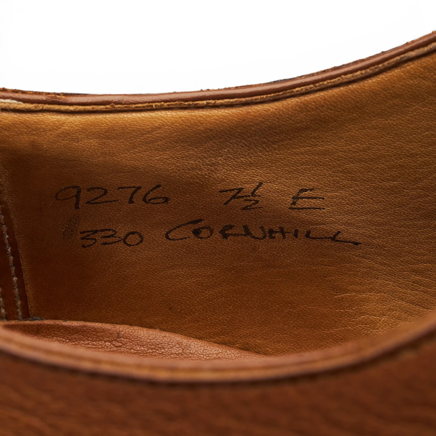 'Cornhill' Tan Brown Grain Leather Split Toe Derby UK 7.5 E - Image 8