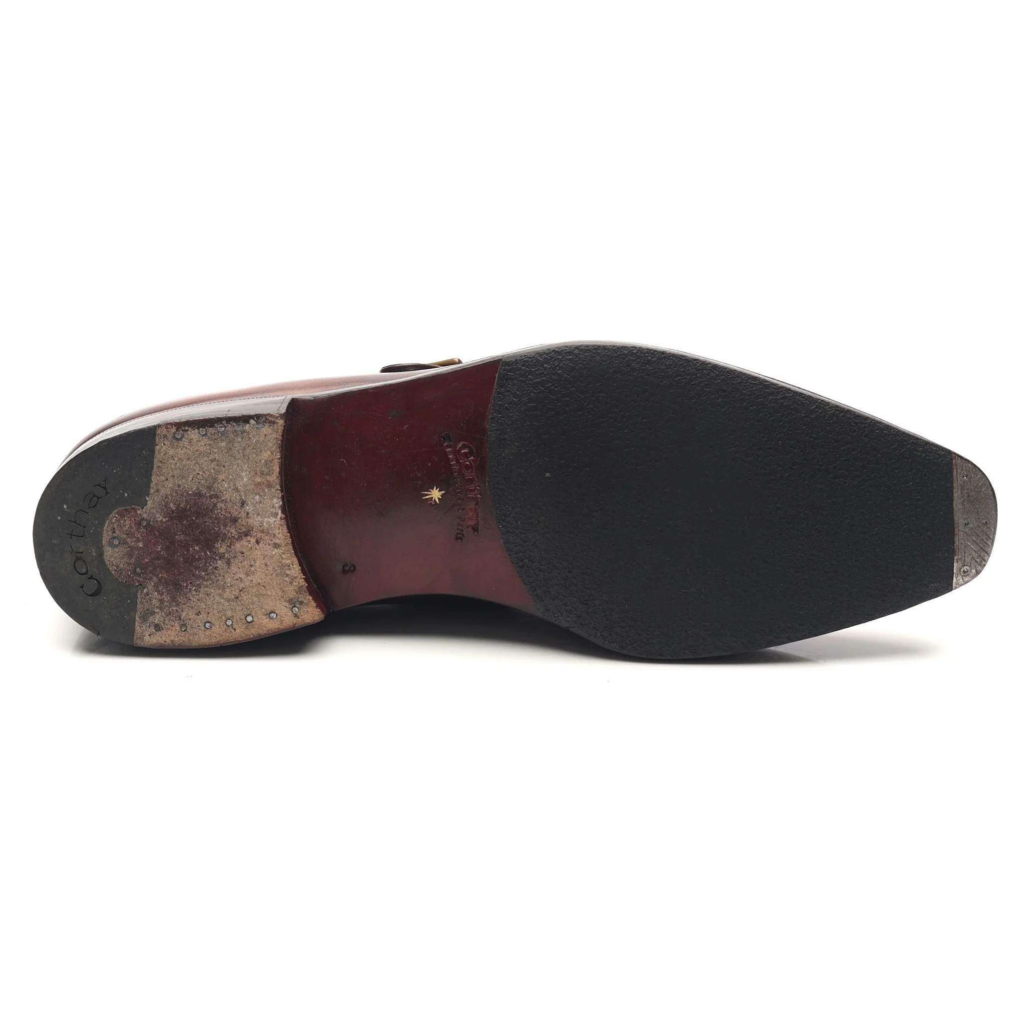 'Arca Buckle' Brown Leather Monk Strap UK 7 E - Image 12
