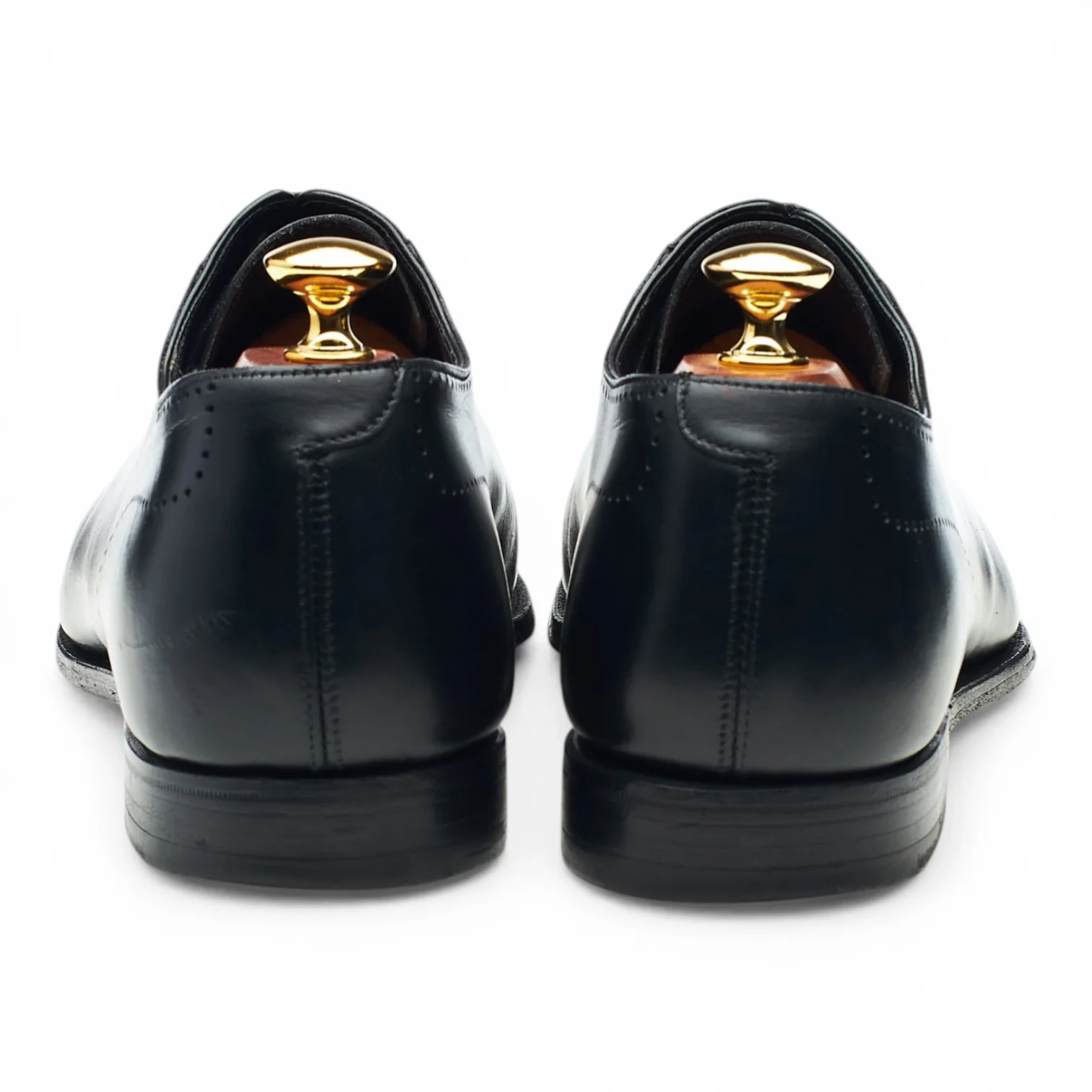 'Courtenay' Black Leather Oxford UK 9 E - Image 4