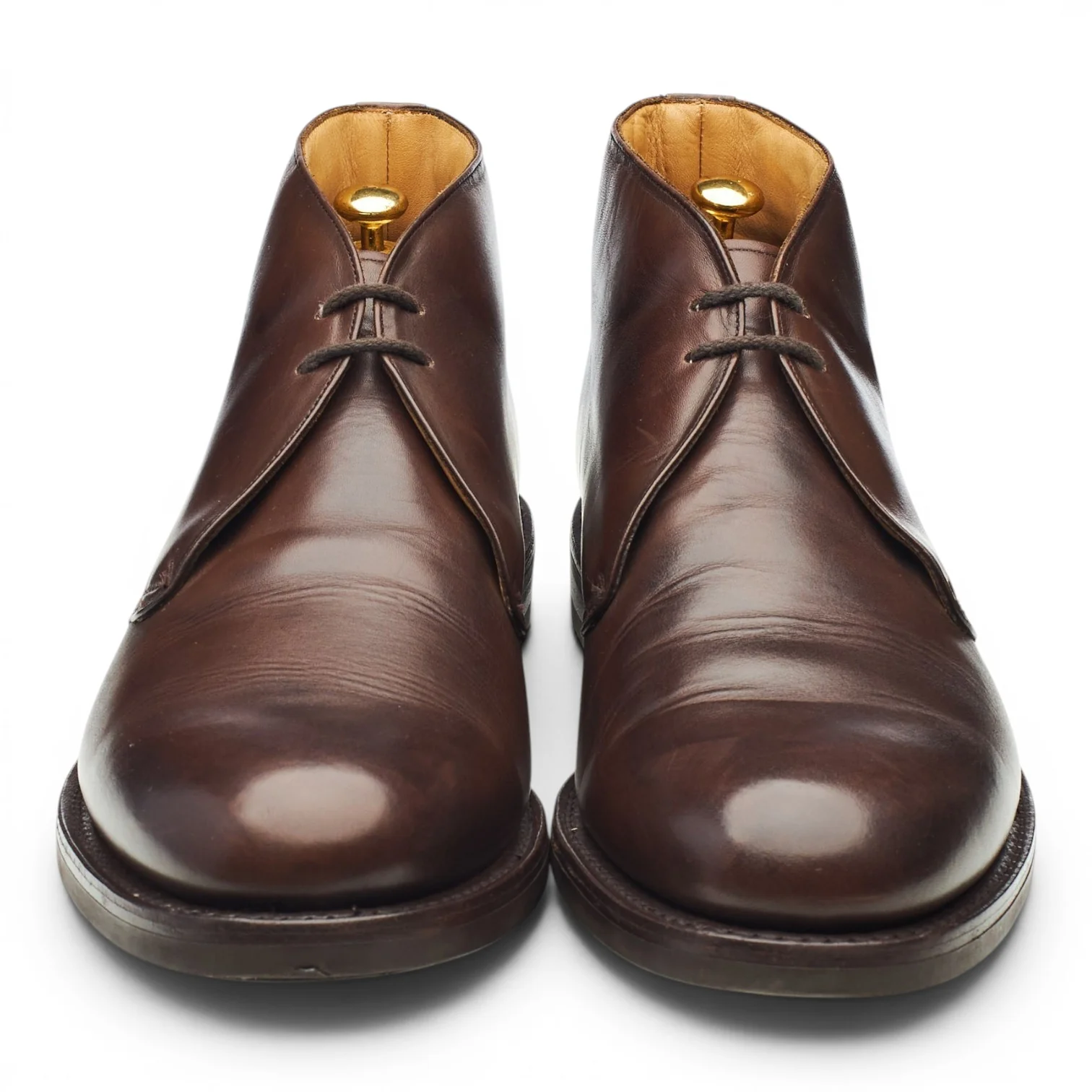 'Cowley' Dark Brown Leather Chukka Boots UK 10 F - Image 2