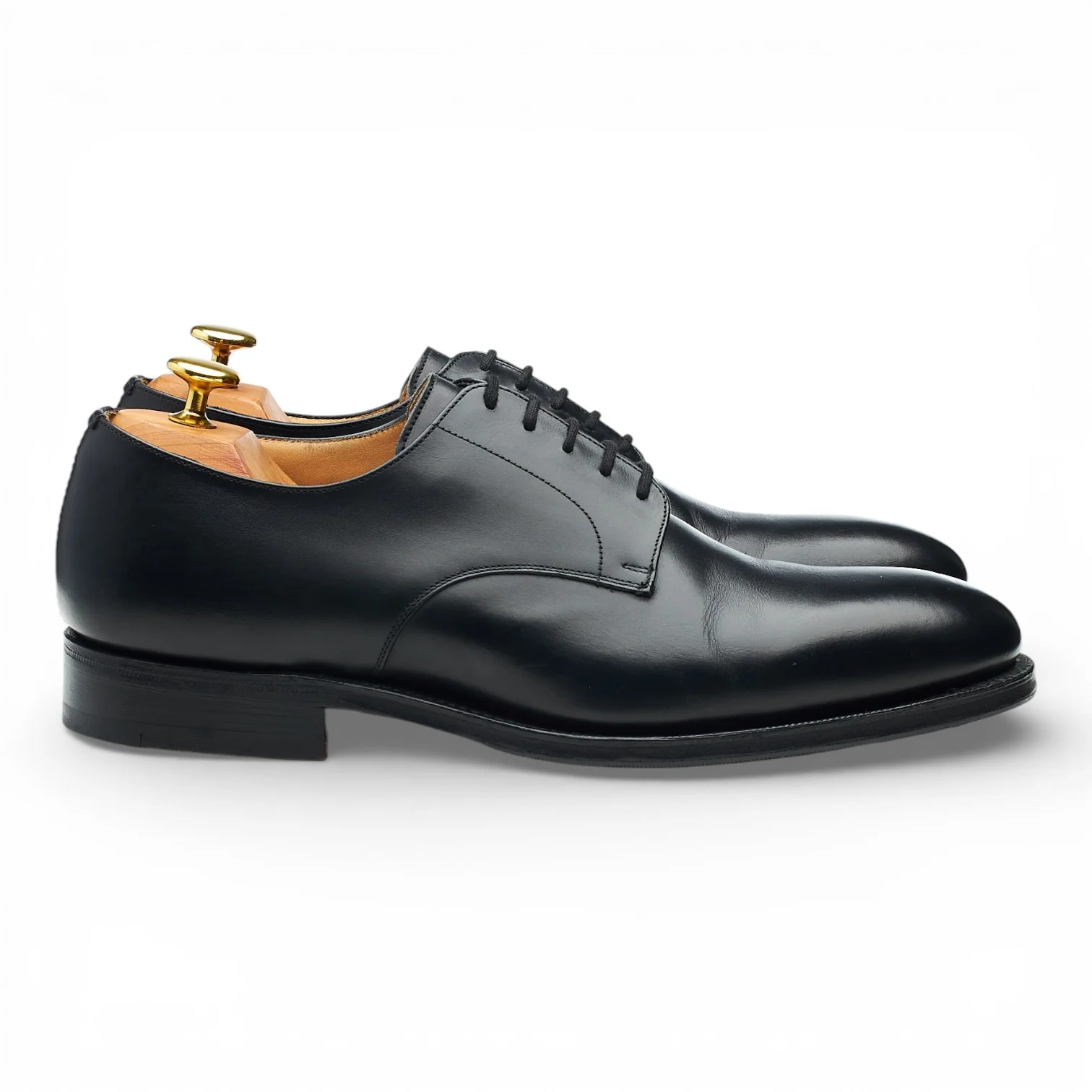 'Cranfield' Black Leather Derby UK 8 F