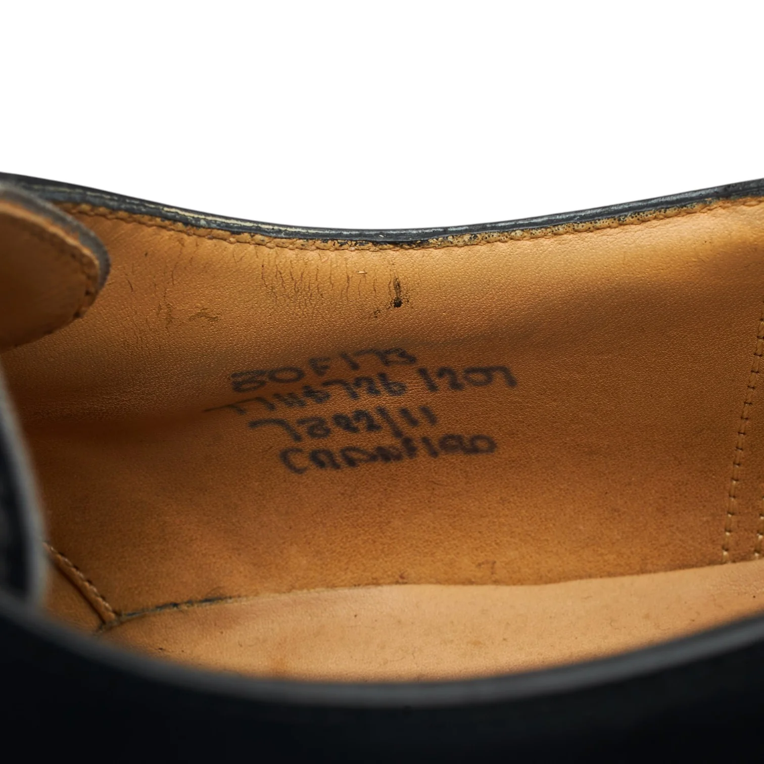 'Cranfield' Black Leather Derby UK 8 F - Image 7