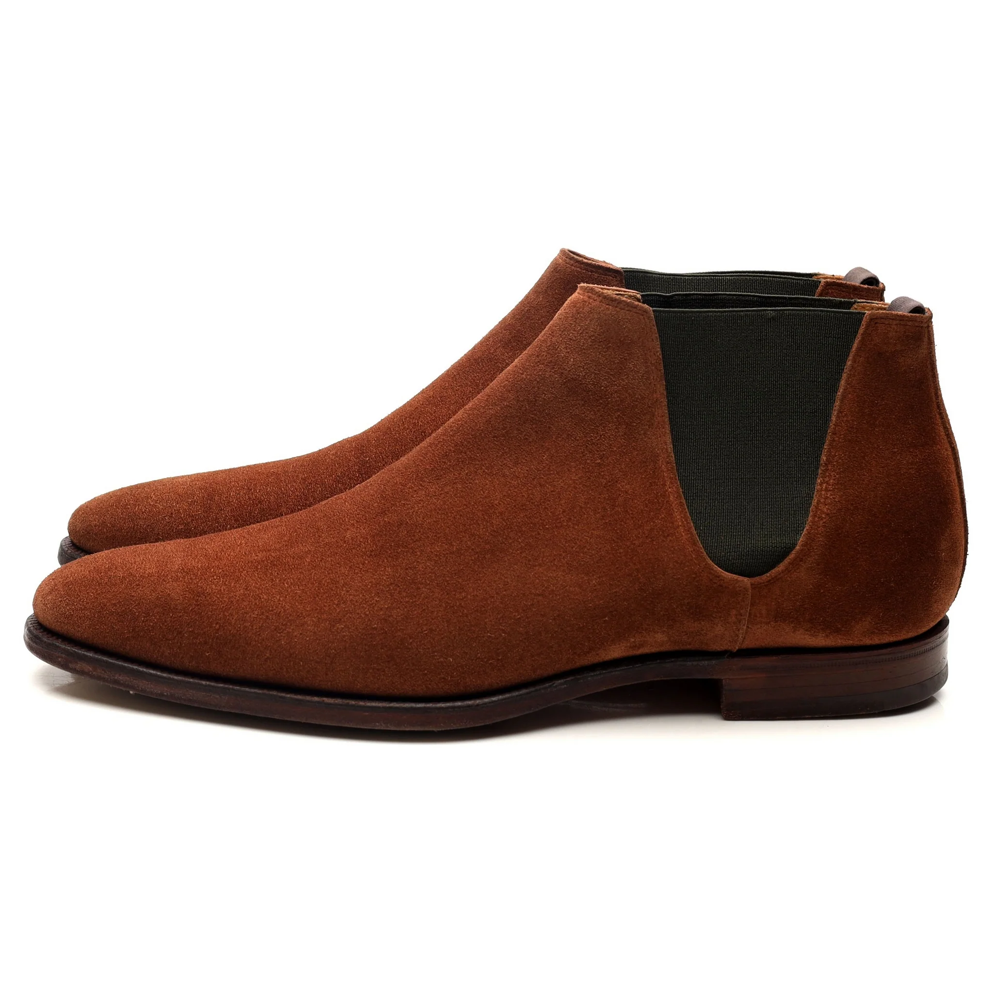 'Cranford 3' Tan Brown Suede Chelsea Boots UK 7 E - Image 2