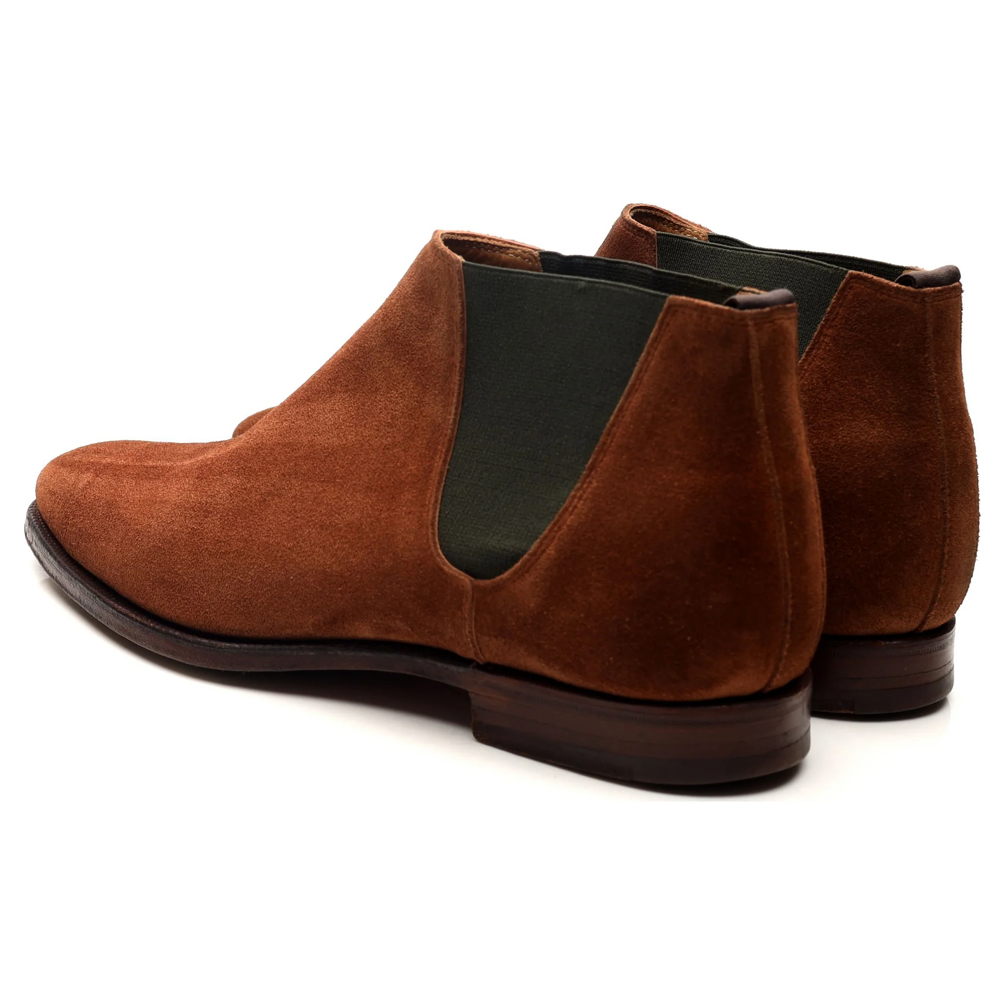 'Cranford 3' Tan Brown Suede Chelsea Boots UK 7 E - Image 3
