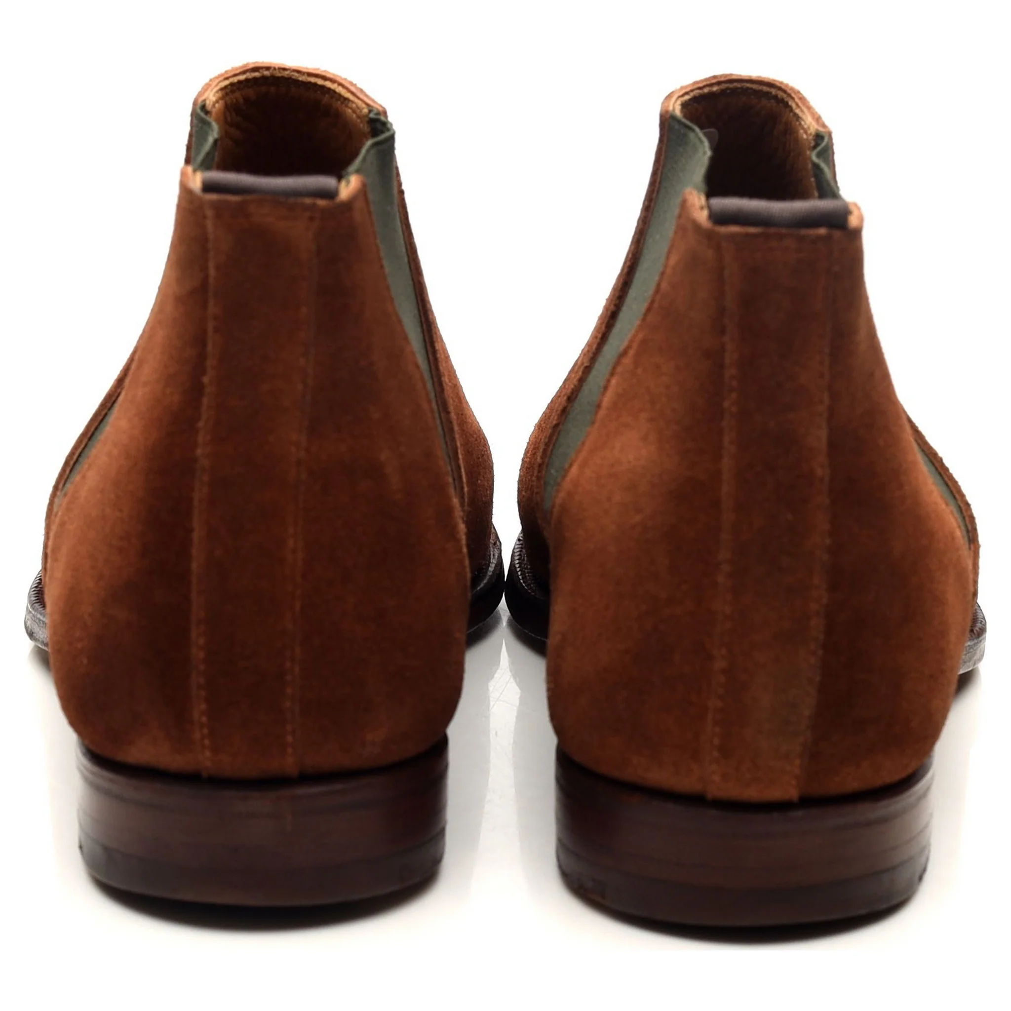 'Cranford 3' Tan Brown Suede Chelsea Boots UK 7 E - Image 4